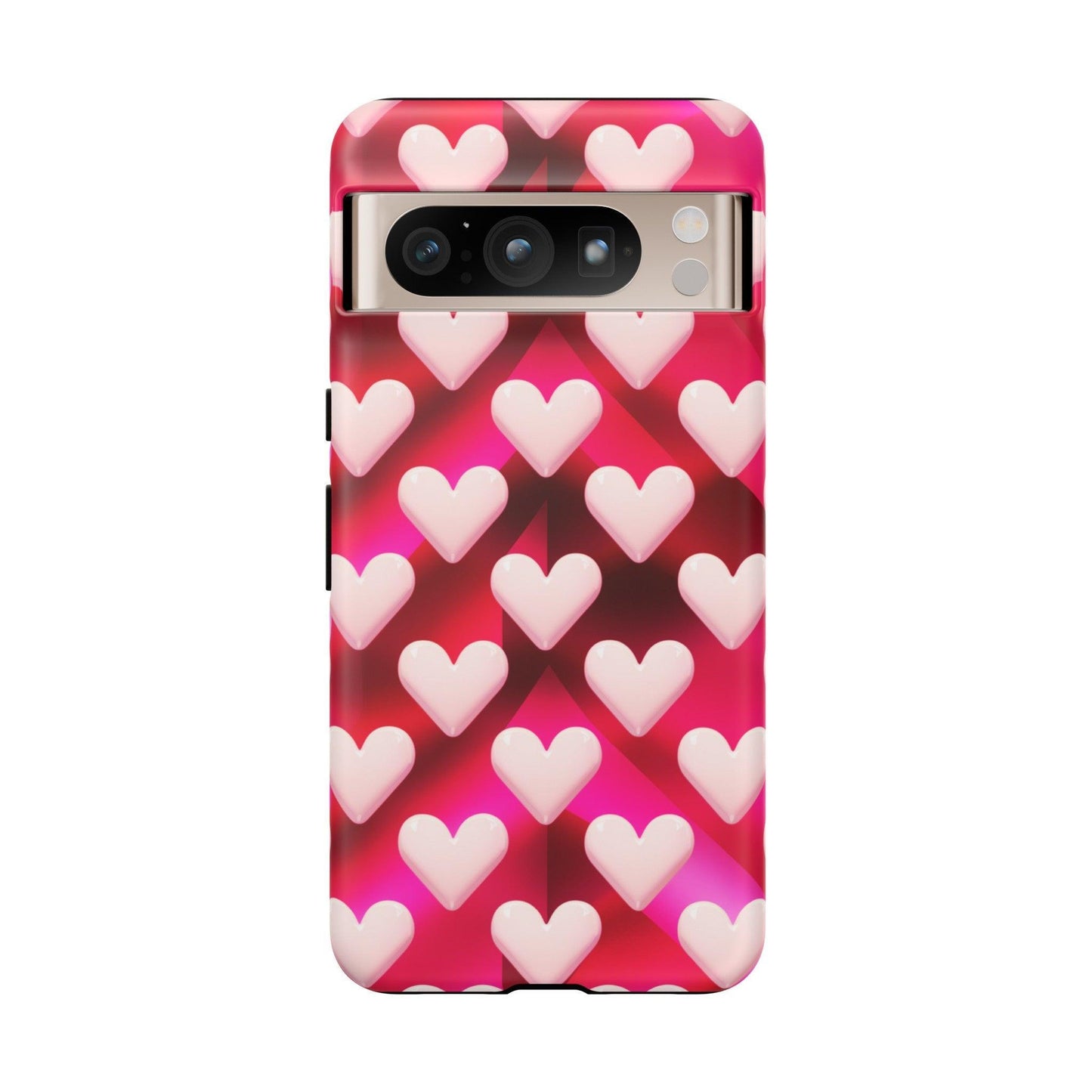 Tough Cellphone Case :" Eclectic Elegance Phone Case Collection" ( Hearts patterns)