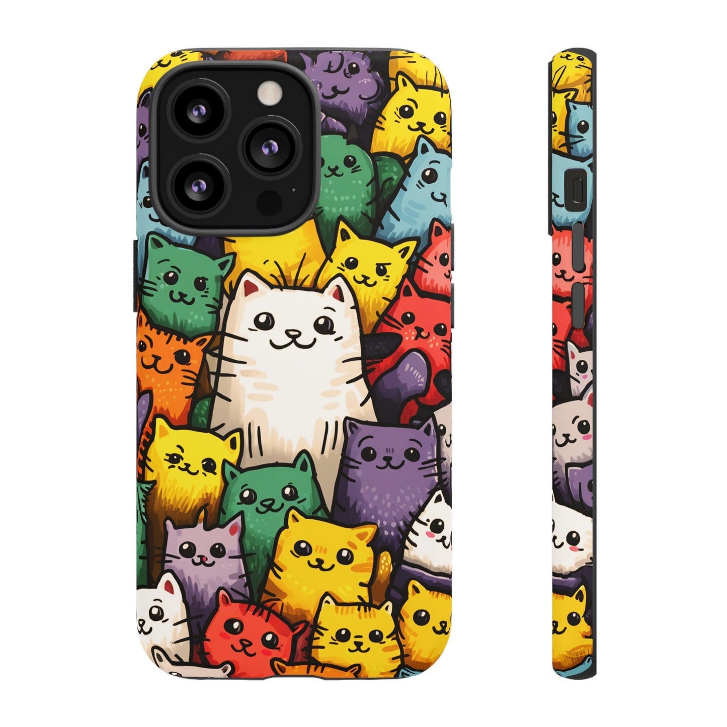 Cat Lovers Collection Tough Cellphone Case - Cosmic Creations by Karen