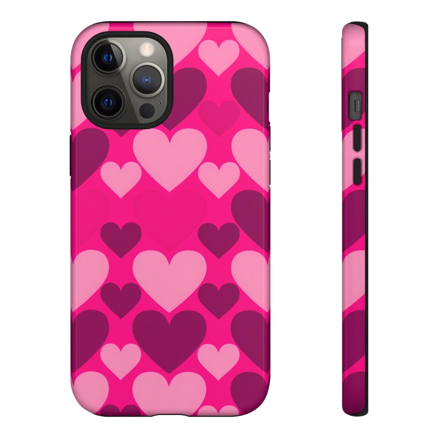 Tough Phone Case :" Eclectic Elegance Phone Case Collection" ( Hearts patterns)