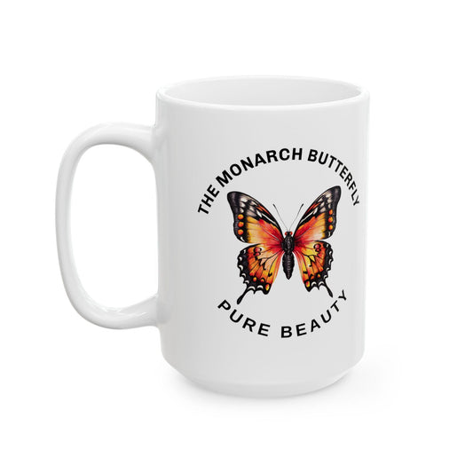 Monarch Butterfly Beauty Mug, (11oz, 15oz) - Cosmic Creations by Karen