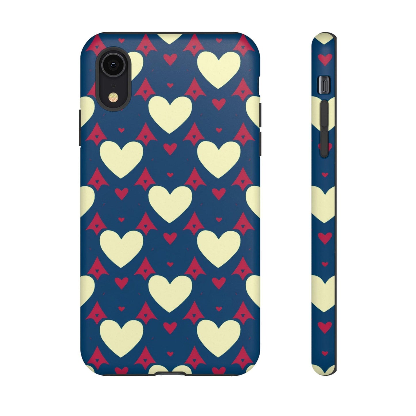 Tough Phone Case :" Eclectic Elegance Phone Case Collection" ( Hearts patterns)