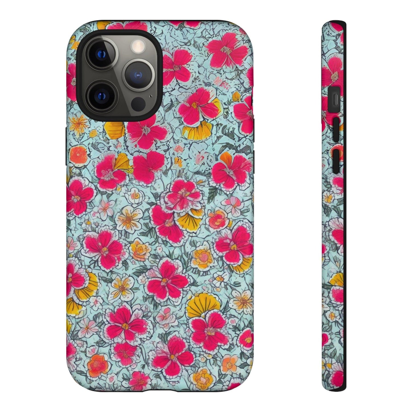 Tough Cellphone Case :" Eclectic Elegance Phone Case Collection" ( Floral patterns)