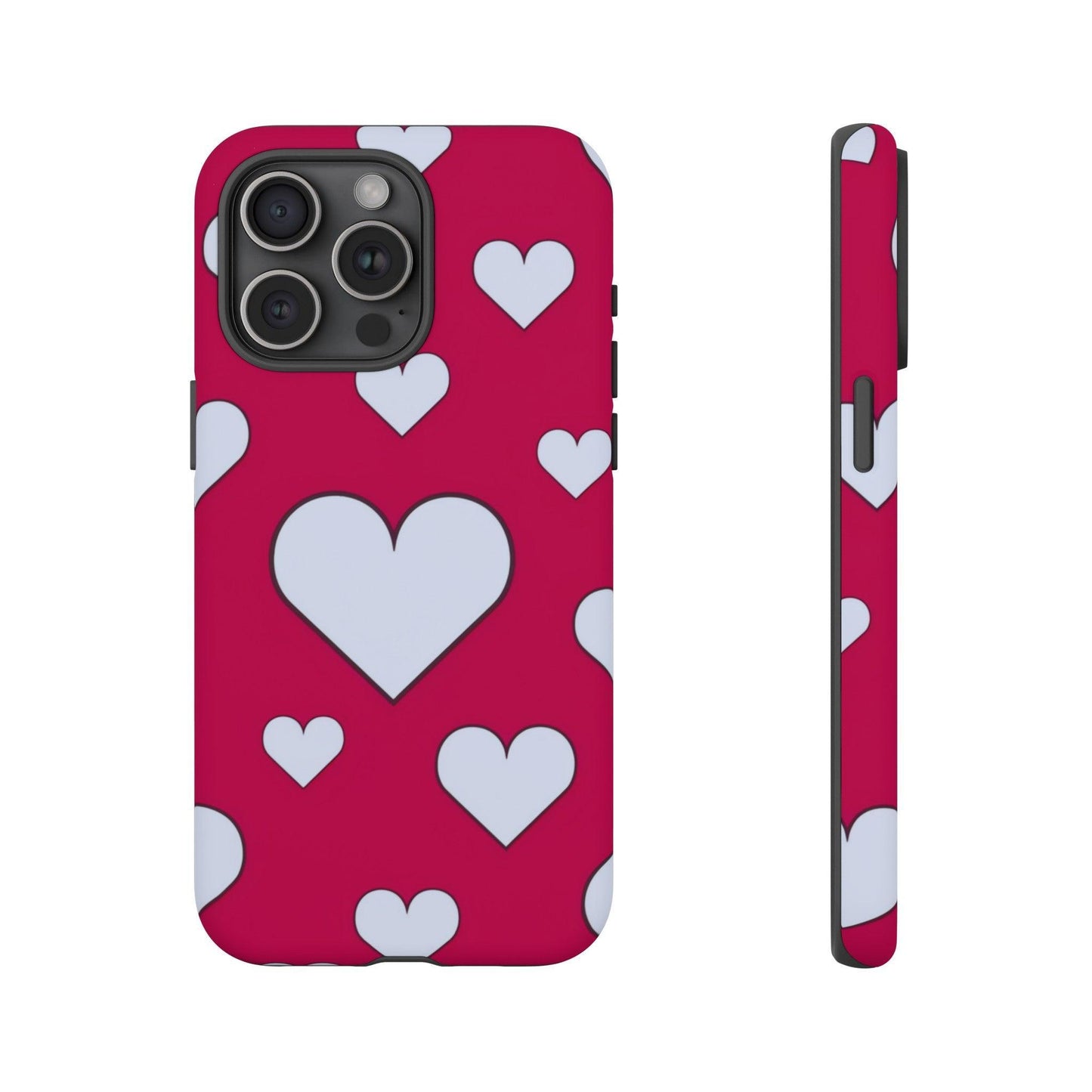 Tough Phone Case :" Eclectic Elegance Phone Case Collection" ( Hearts patterns)