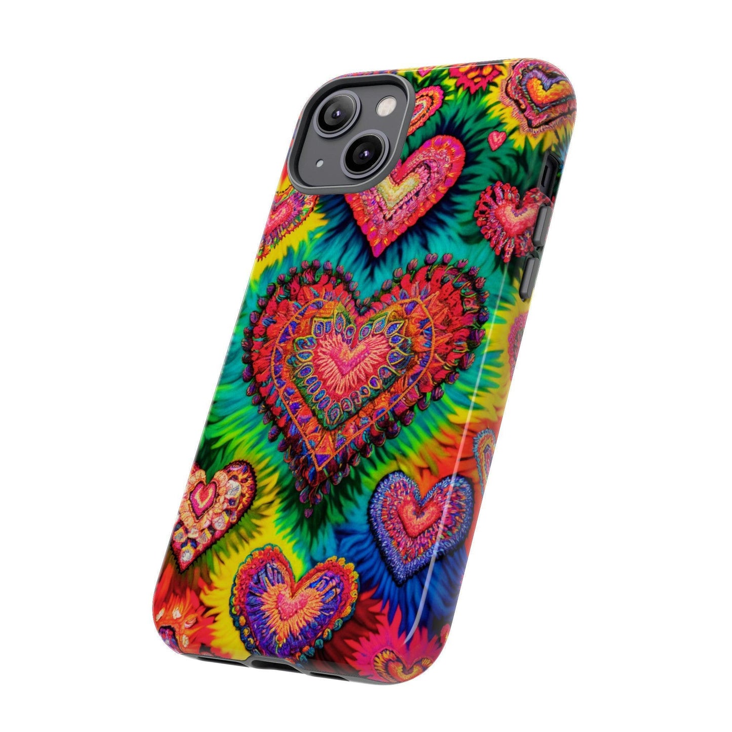 Tough Phone Case :" Eclectic Elegance Phone Case Collection" ( Hearts patterns)