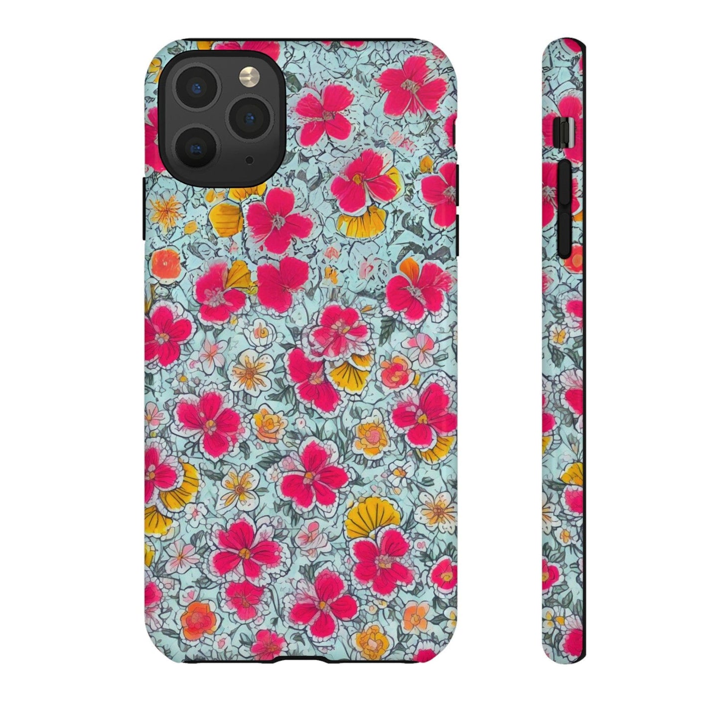 Tough Cellphone Case :" Eclectic Elegance Phone Case Collection" ( Floral patterns)