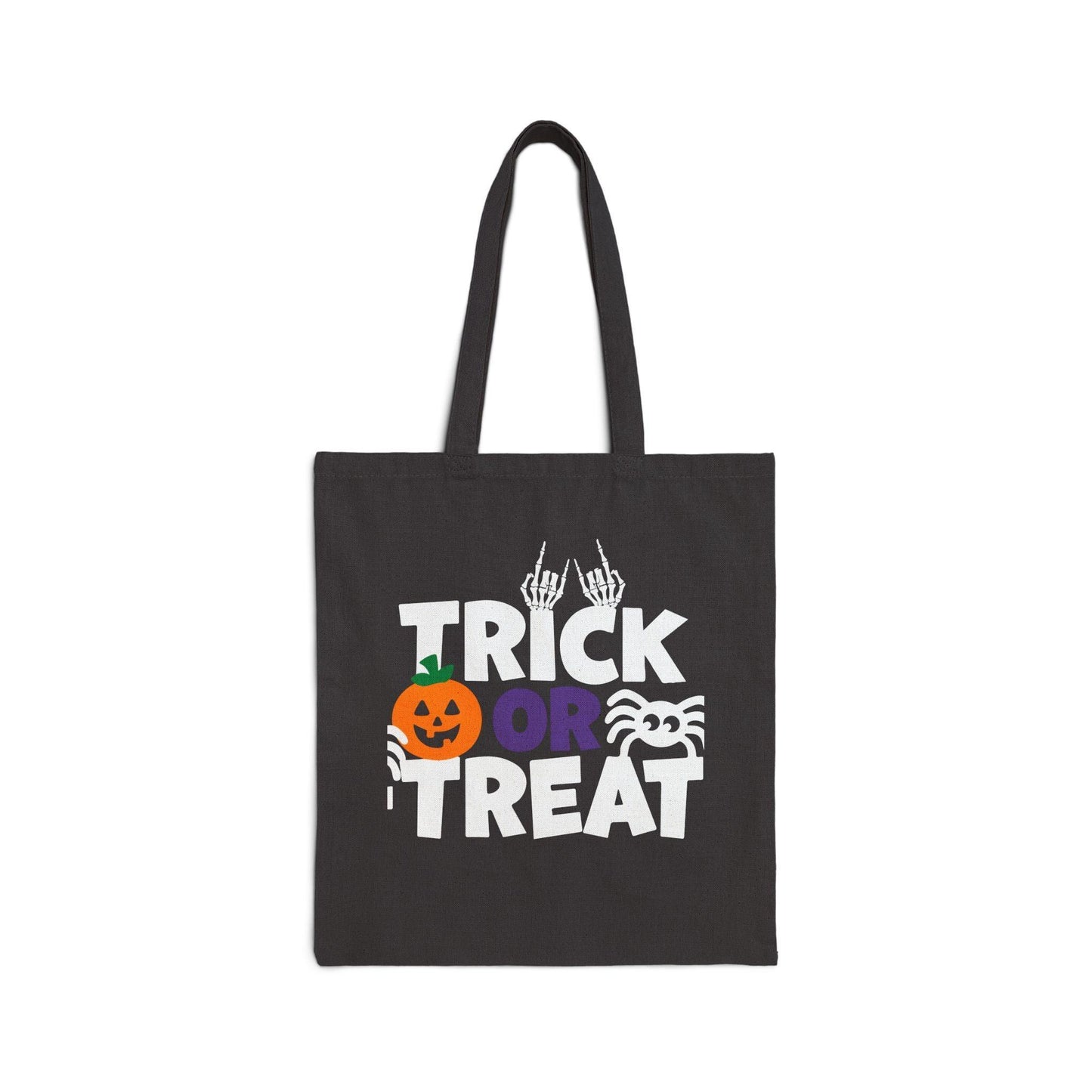 Trick or Treat Black Halloween Tote Bag - Cosmic Creations by Karen