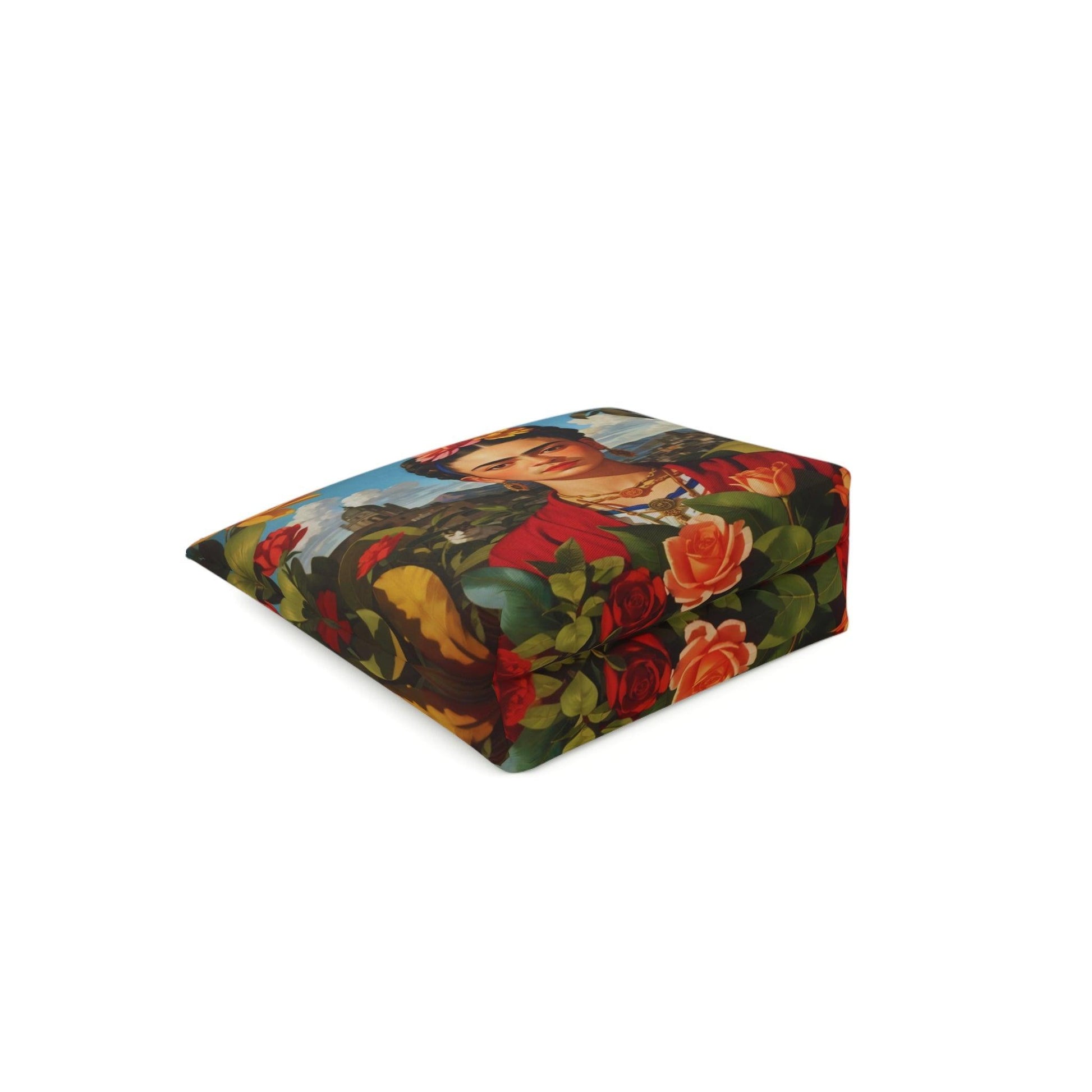 Colorful Frida Kahlo Inspired Cotton Cosmetic Bag Vibrant Design, Perfect for Travel & Gifts - Cosmic Creations by Karen