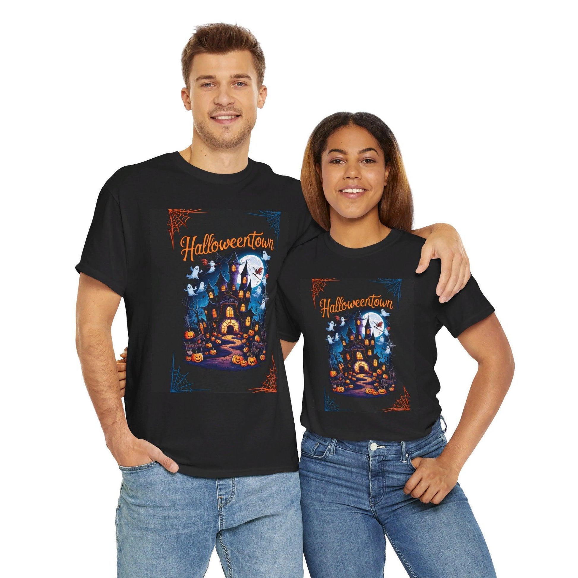 Halloween Town Cotton Tee - Cosmic Creations by Karen