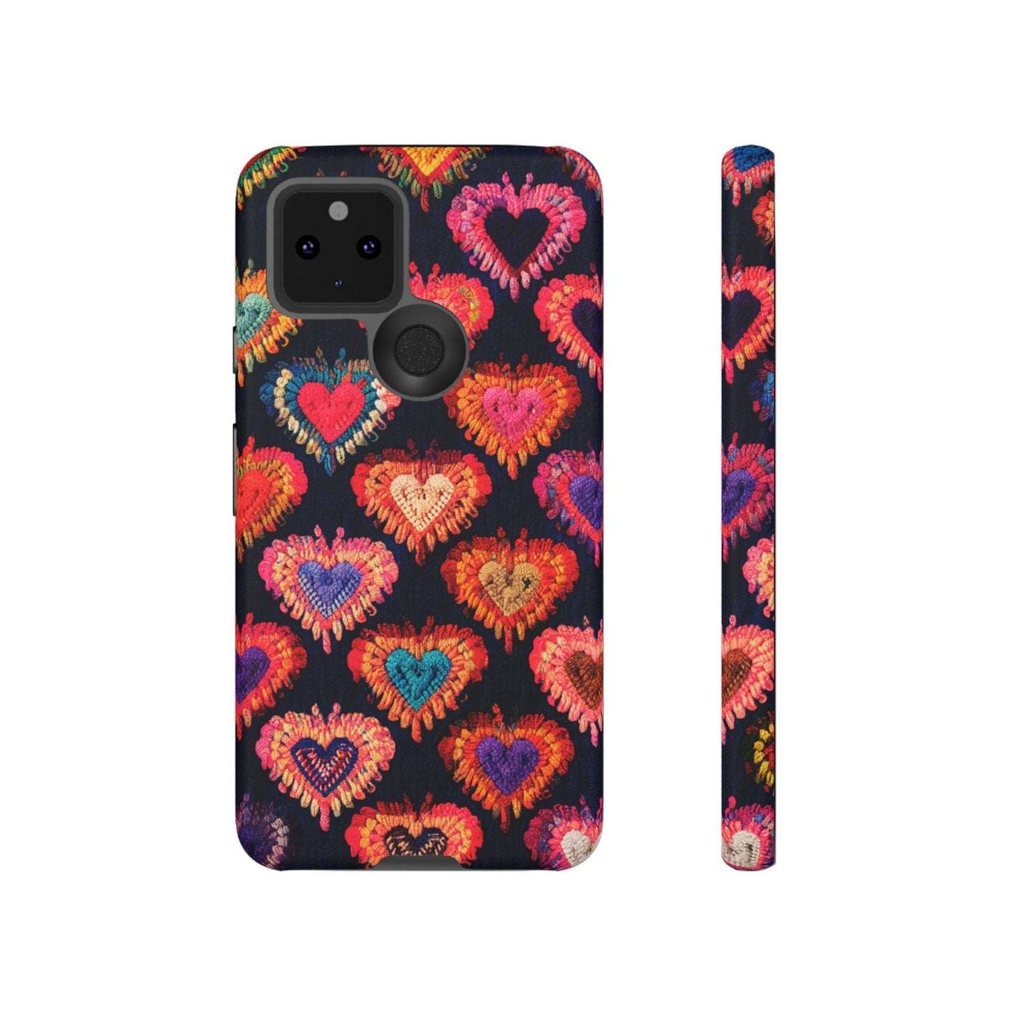 Tough Phone Case :" Eclectic Elegance Phone Case Collection" ( Hearts patterns)