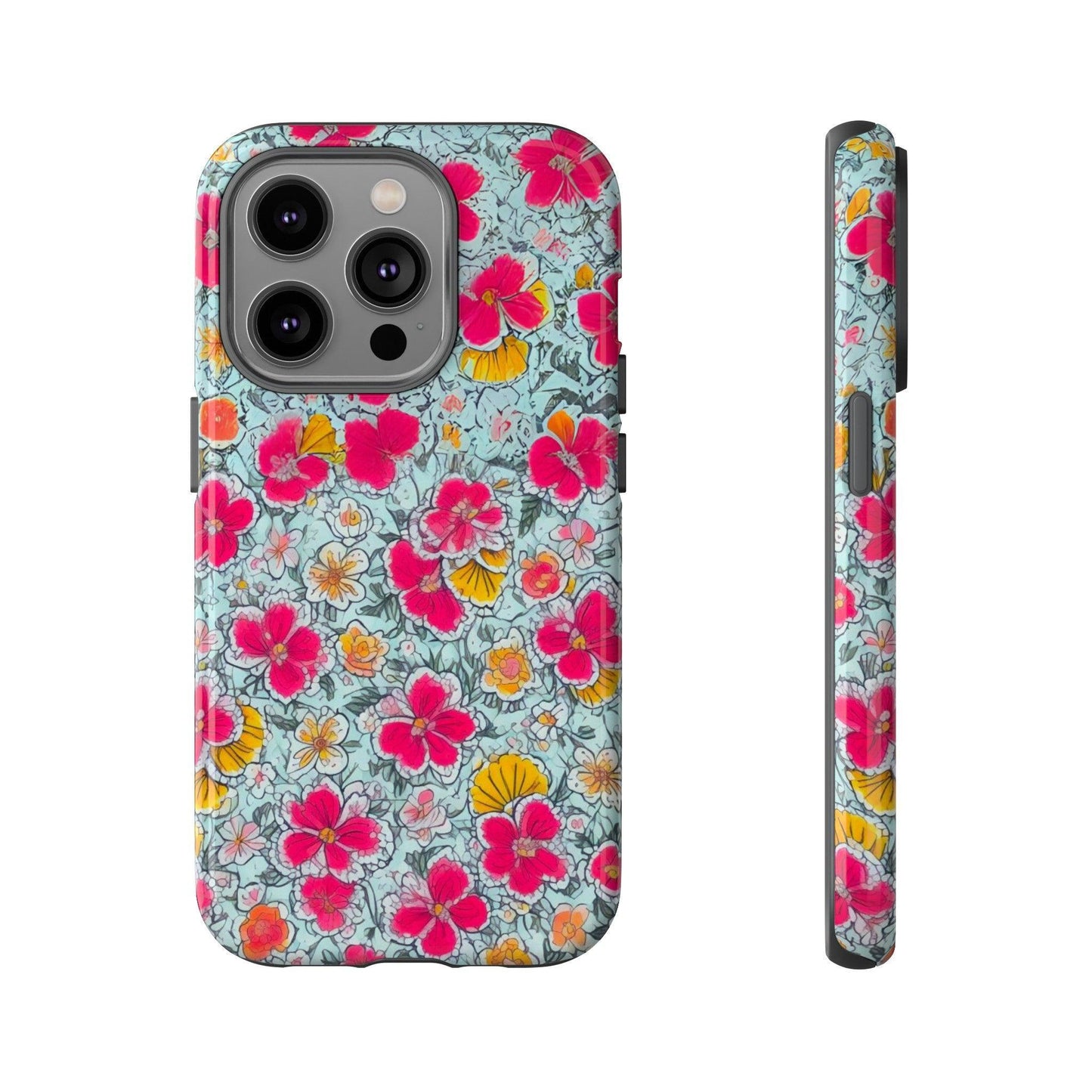 Tough Cellphone Case :" Eclectic Elegance Phone Case Collection" ( Floral patterns)