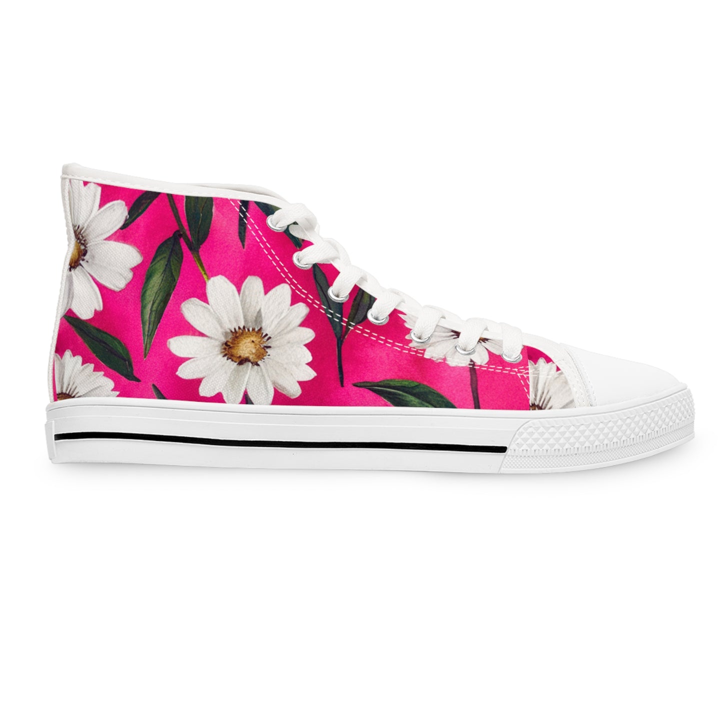 Awesome Floral Design High Top Sneakers