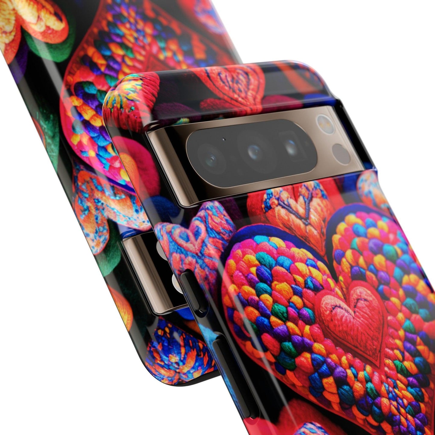 Tough Phone Case :" Eclectic Elegance Phone Case Collection" ( Hearts patterns)