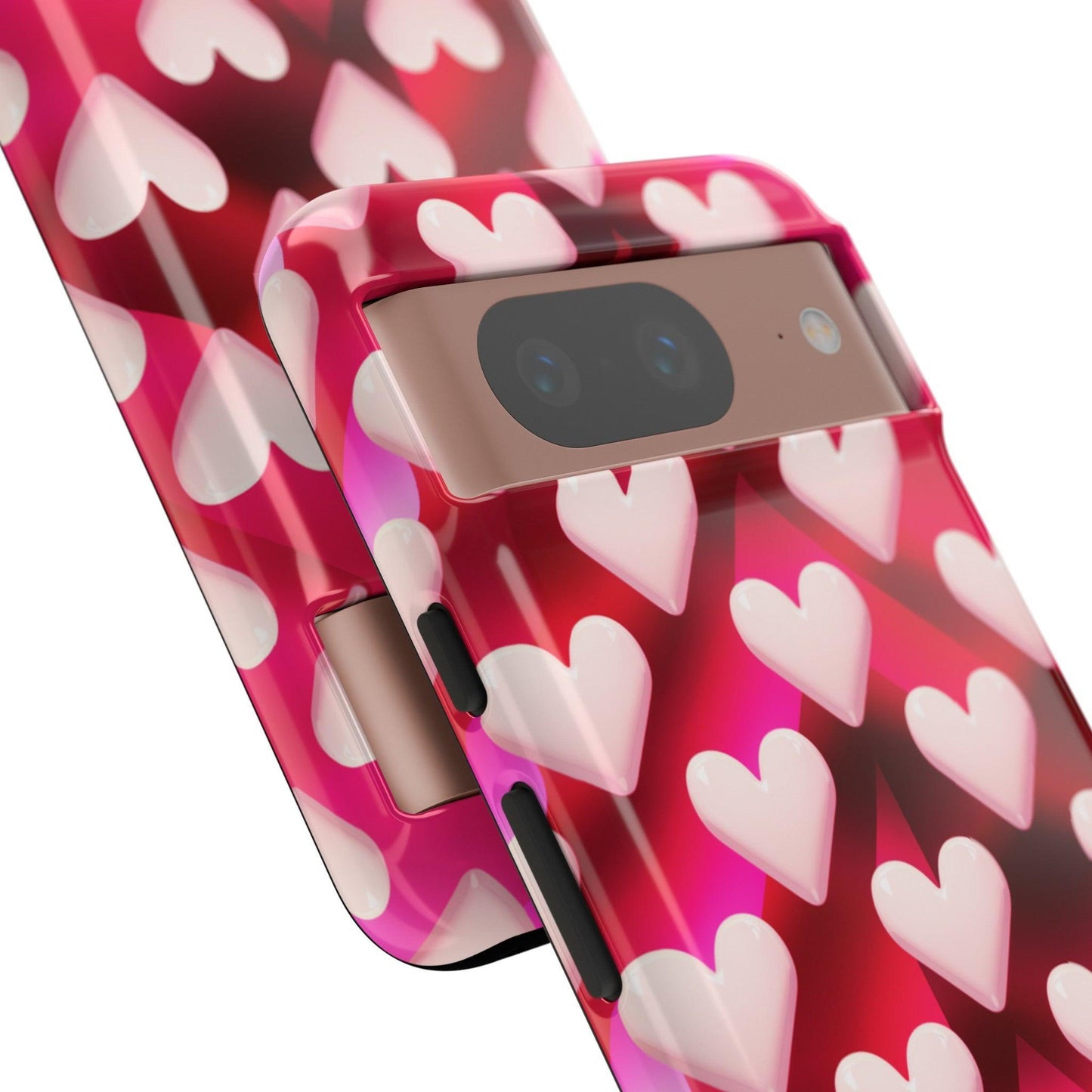 Tough Cellphone Case :" Eclectic Elegance Phone Case Collection" ( Hearts patterns)