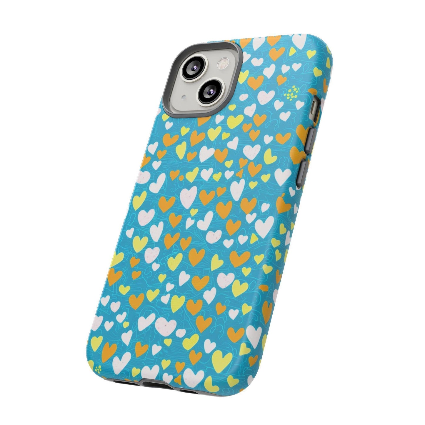 Tough Phone Case :" Eclectic Elegance Phone Case Collection" ( Hearts patterns)