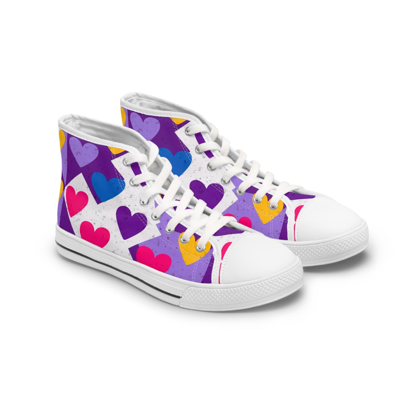 Awesome Hearts Design High Top Sneakers