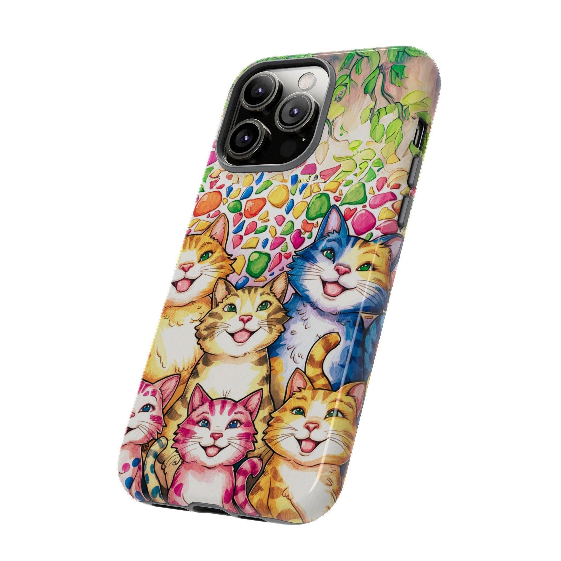 Cat Lovers Collection Tough Cellphone Case - Cosmic Creations by Karen