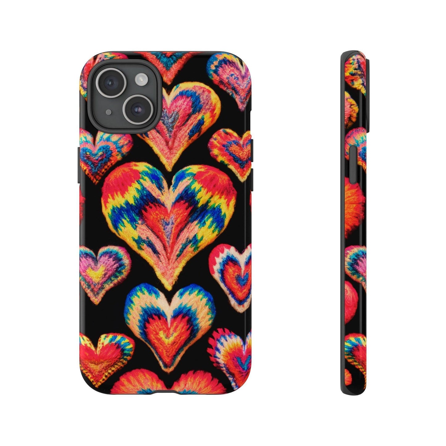 Tough Phone Case :" Eclectic Elegance Phone Case Collection" ( Hearts patterns)