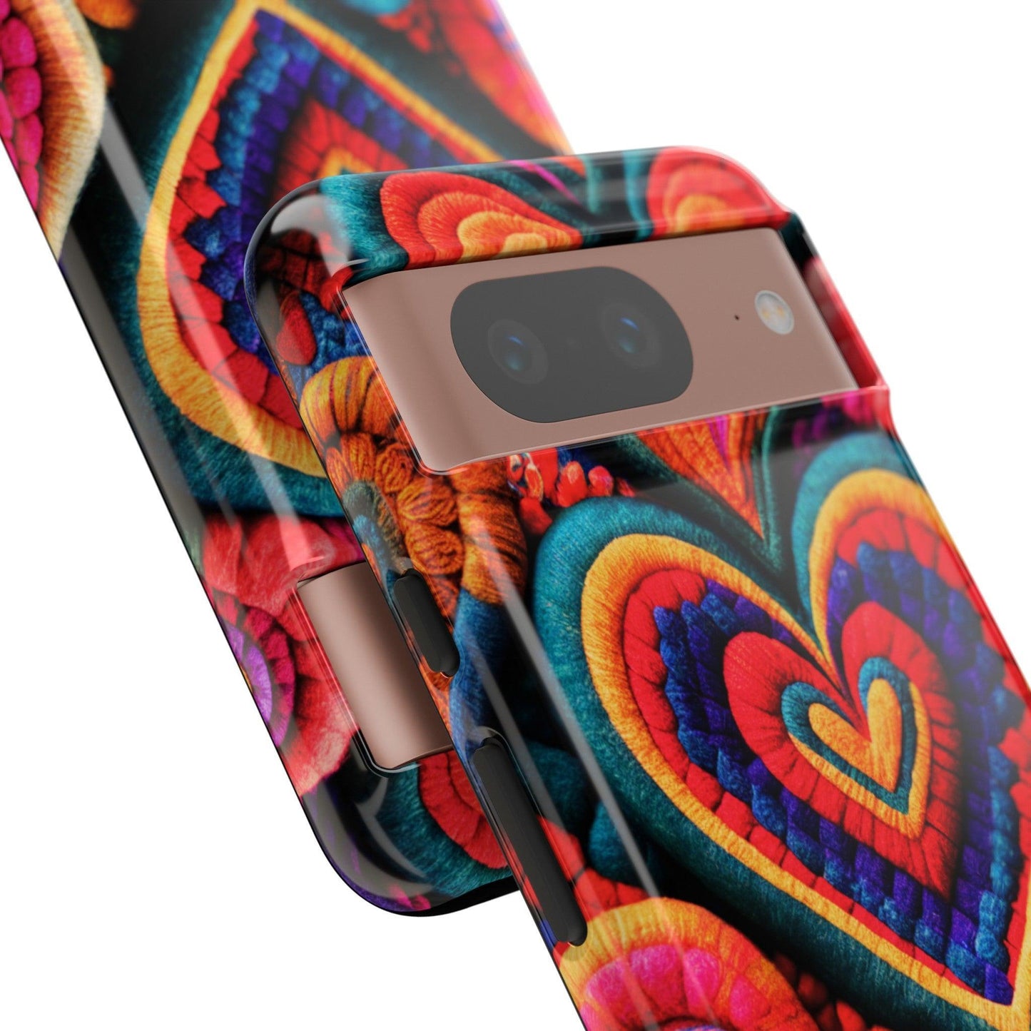 Tough Phone Case :" Eclectic Elegance Phone Case Collection" ( Hearts patterns)