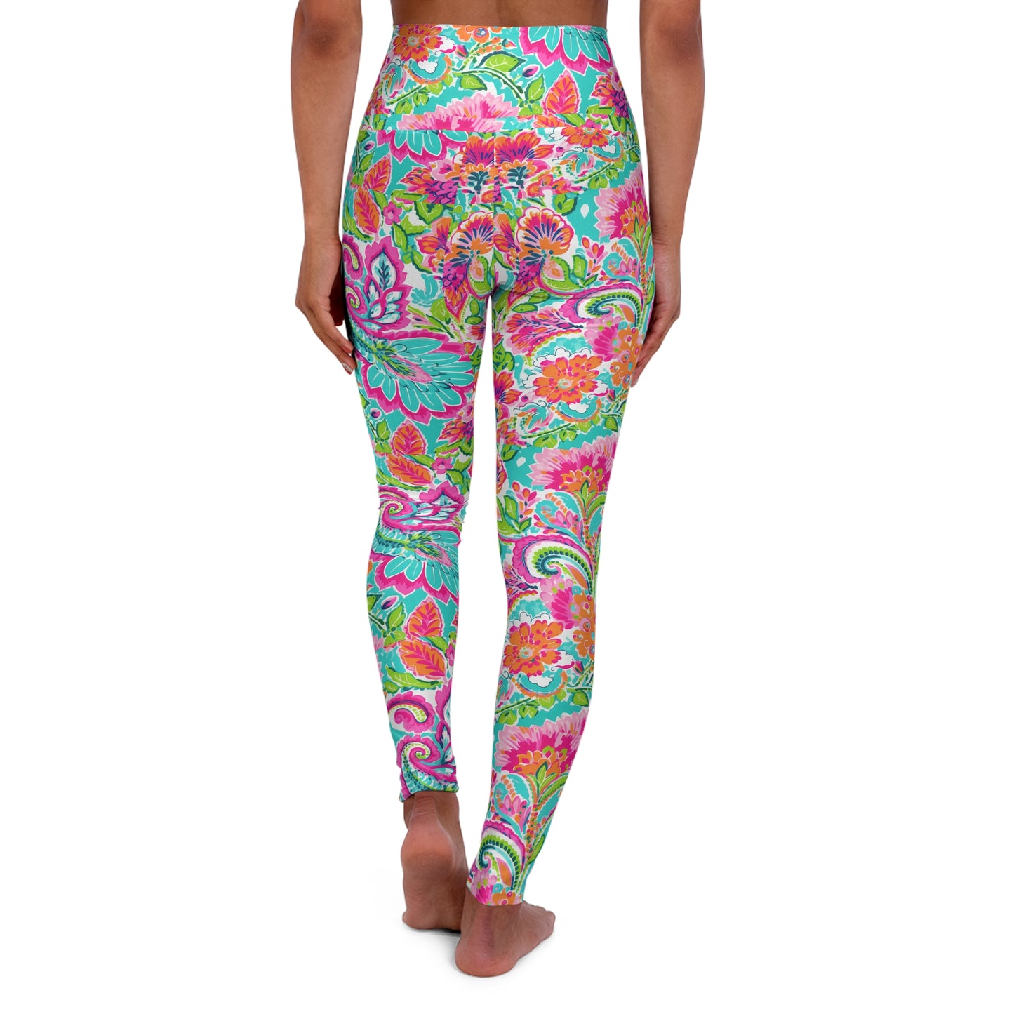 High Waisted Yoga Leggings (AOP)