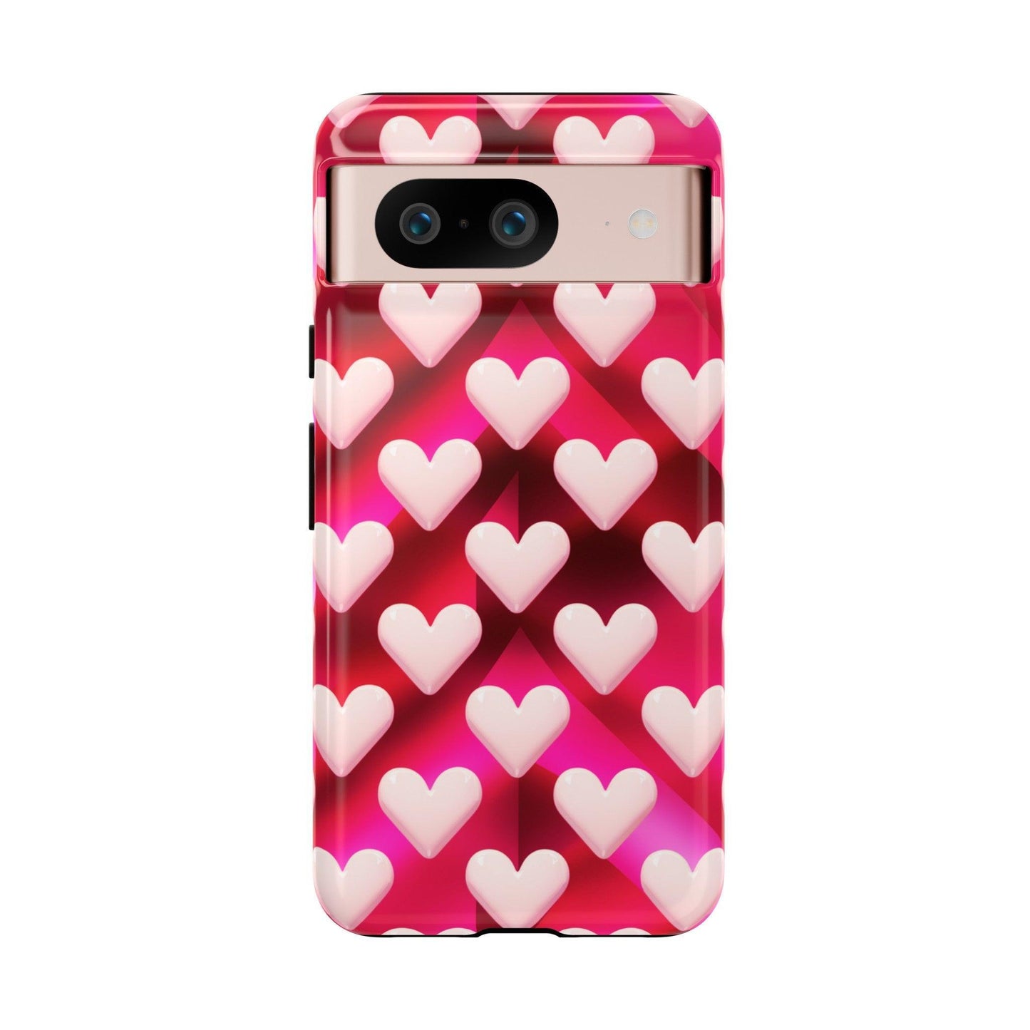 Tough Cellphone Case :" Eclectic Elegance Phone Case Collection" ( Hearts patterns)