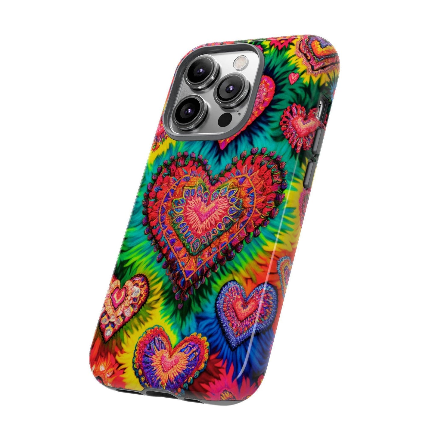 Tough Phone Case :" Eclectic Elegance Phone Case Collection" ( Hearts patterns)