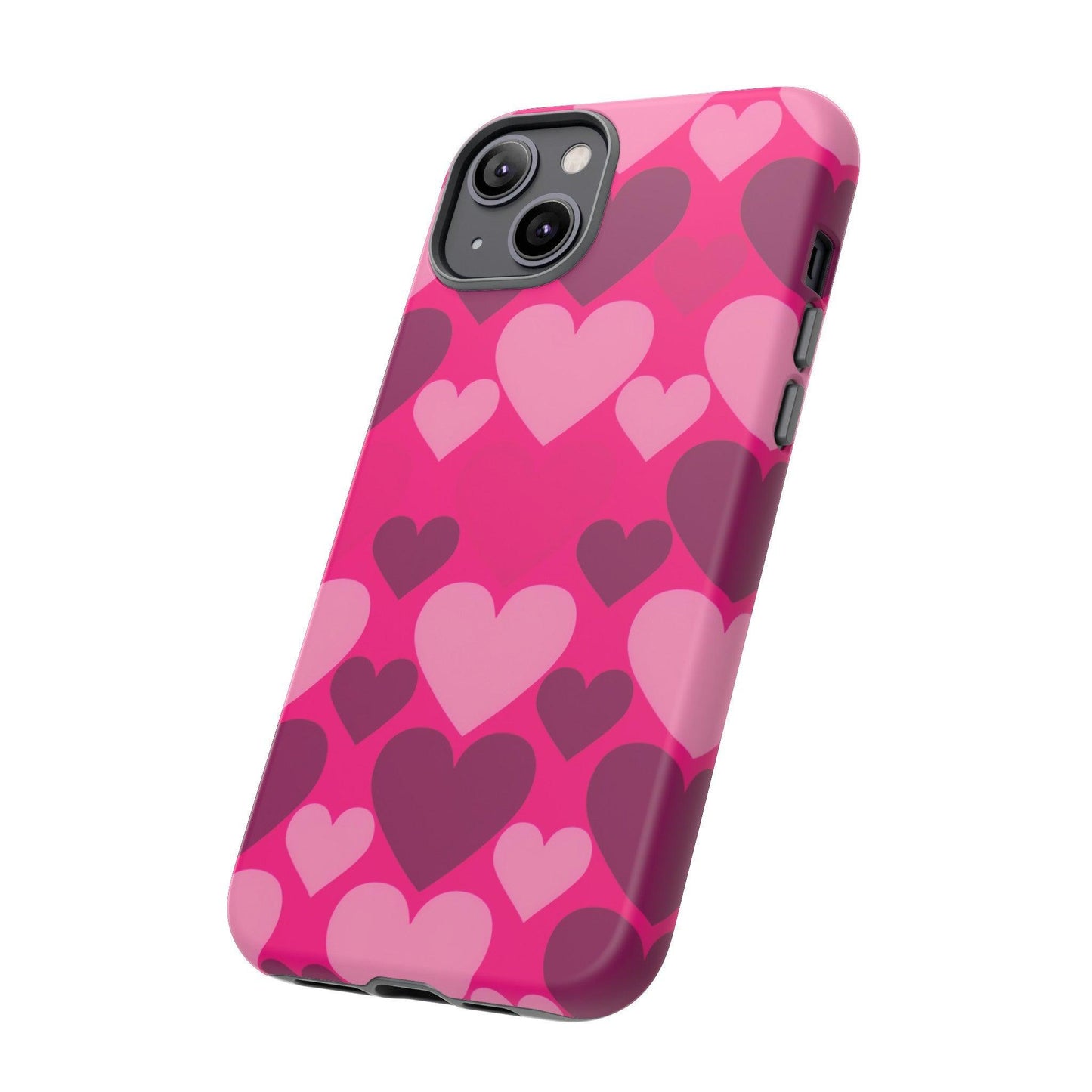 Tough Phone Case :" Eclectic Elegance Phone Case Collection" ( Hearts patterns)