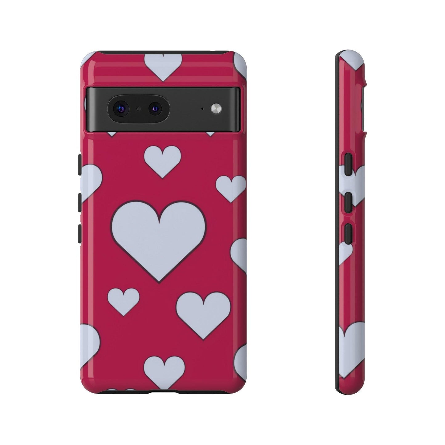 Tough Phone Case :" Eclectic Elegance Phone Case Collection" ( Hearts patterns)