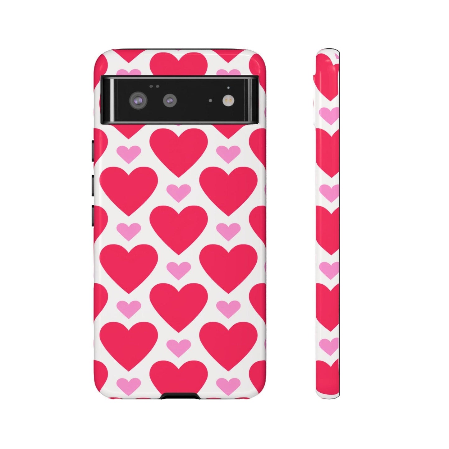 Tough Phone Case :" Eclectic Elegance Phone Case Collection" ( Hearts patterns)