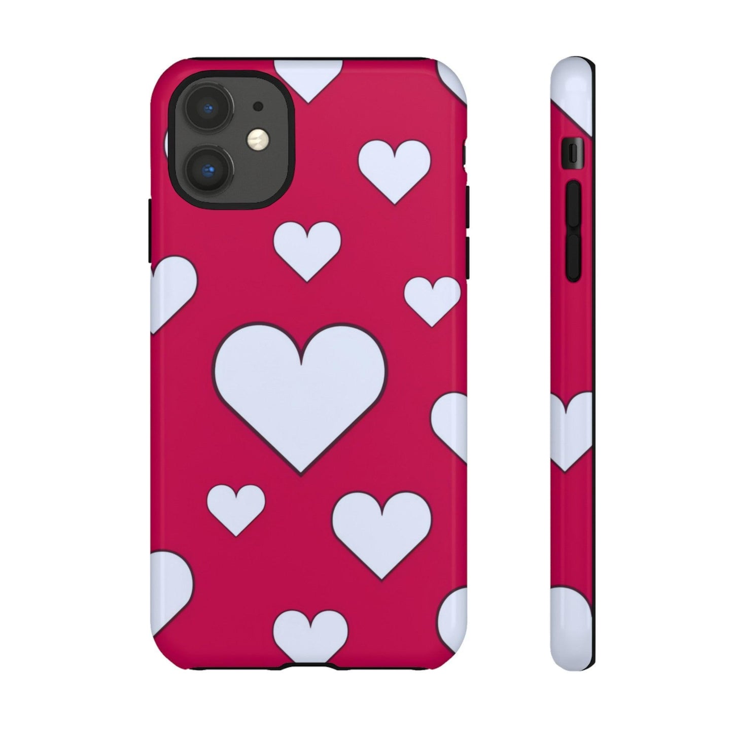 Tough Phone Case :" Eclectic Elegance Phone Case Collection" ( Hearts patterns)