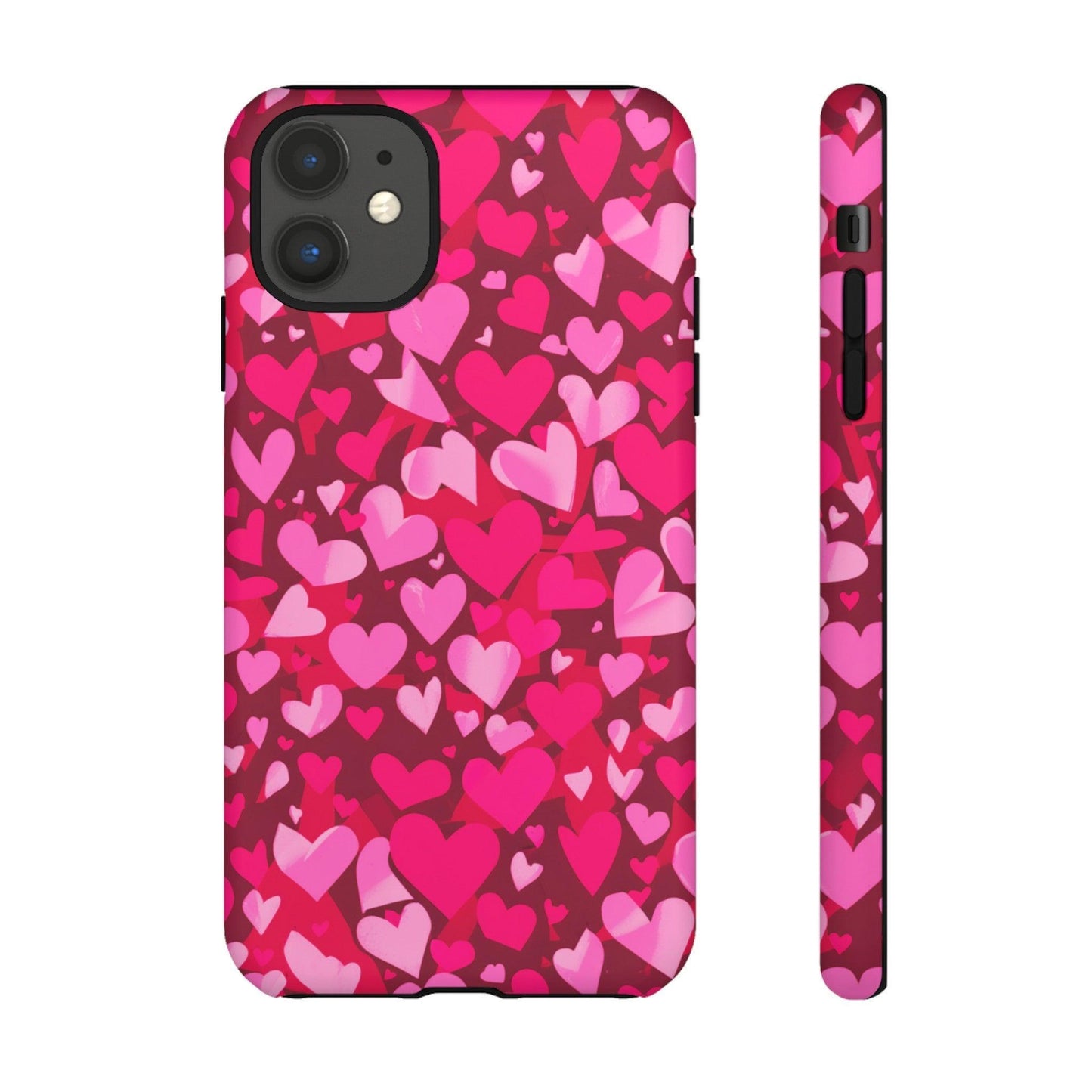 Tough Phone Case :" Eclectic Elegance Phone Case Collection" ( Hearts patterns)