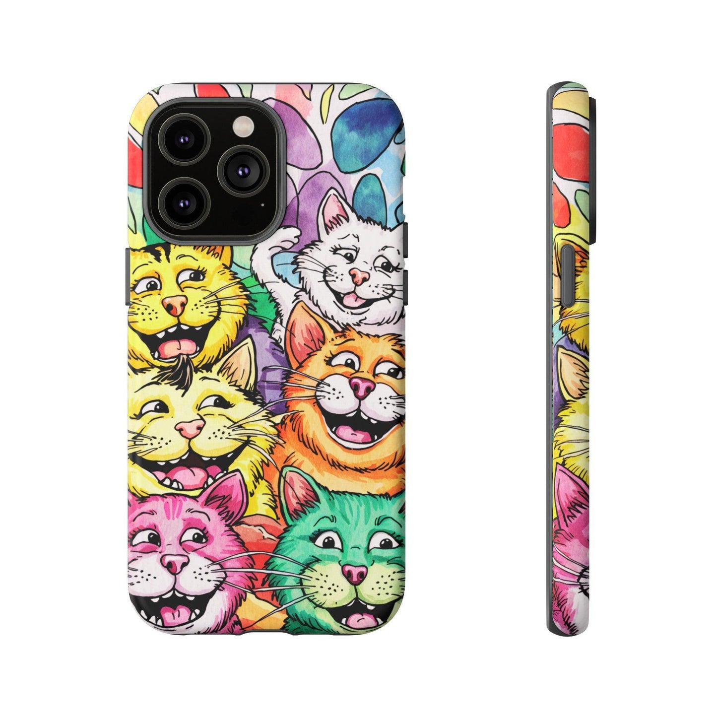 Cat Lovers Collection Tough Cellphone Case - Cosmic Creations by Karen