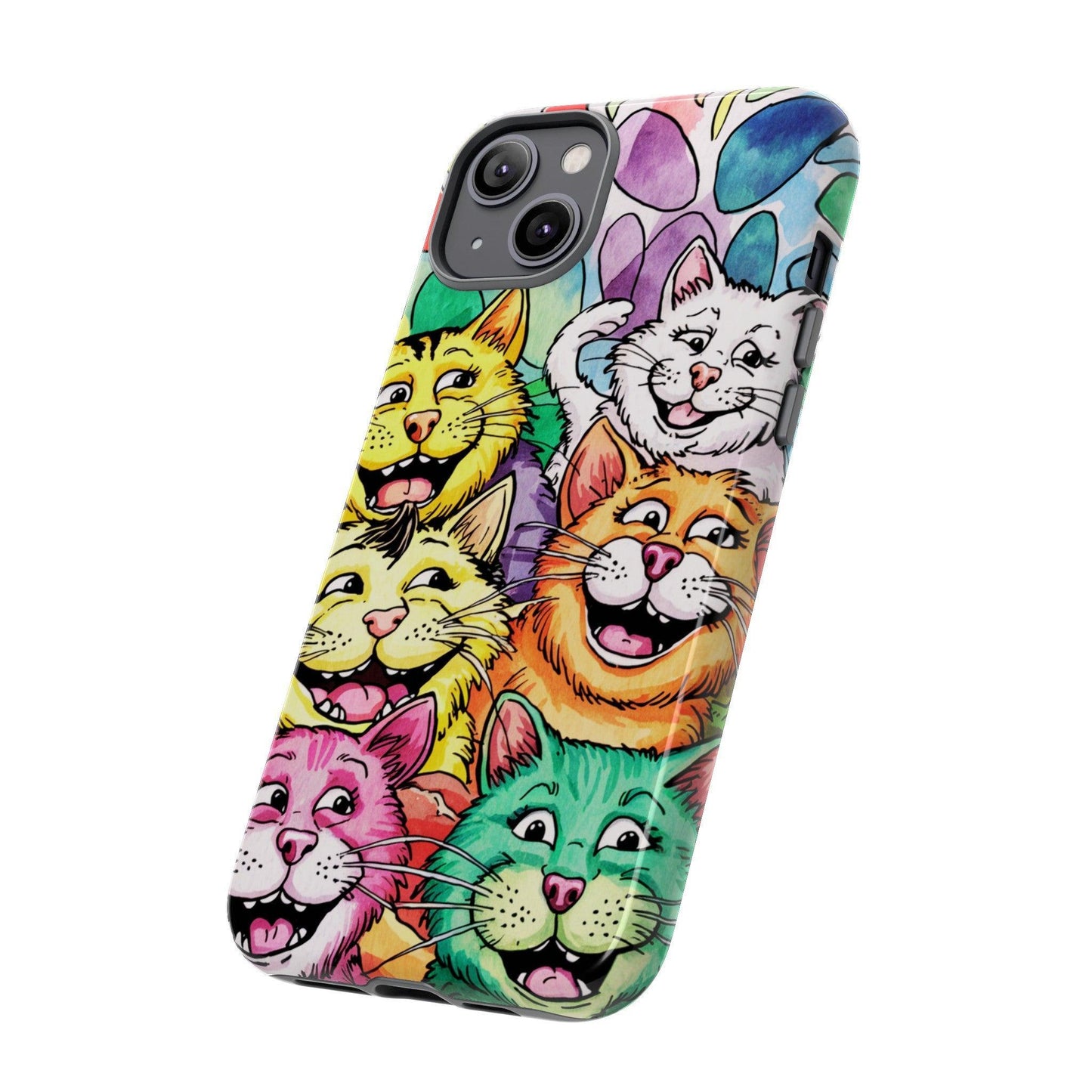 Cat Lovers Collection Tough Cellphone Case - Cosmic Creations by Karen