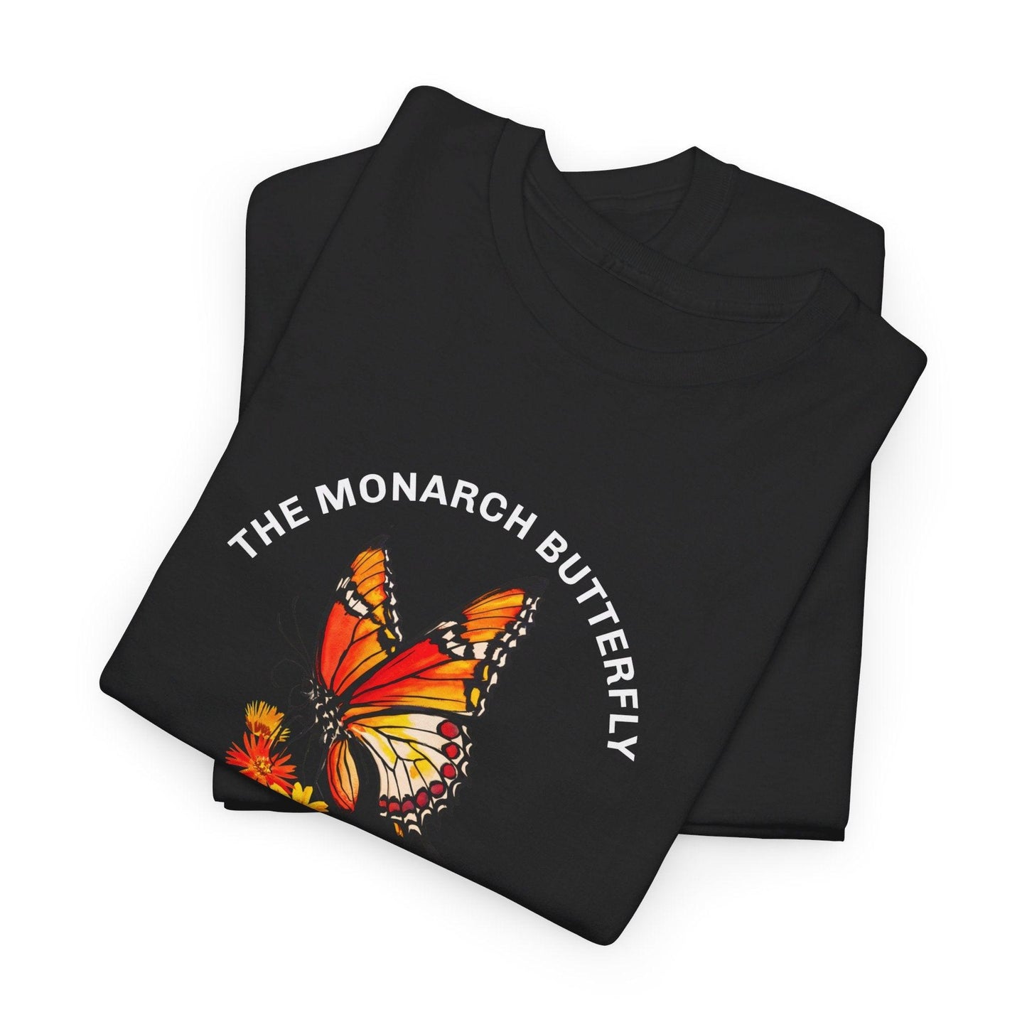 Camiseta unisex de algodón pesado: "La colección Mariposa Monarca"