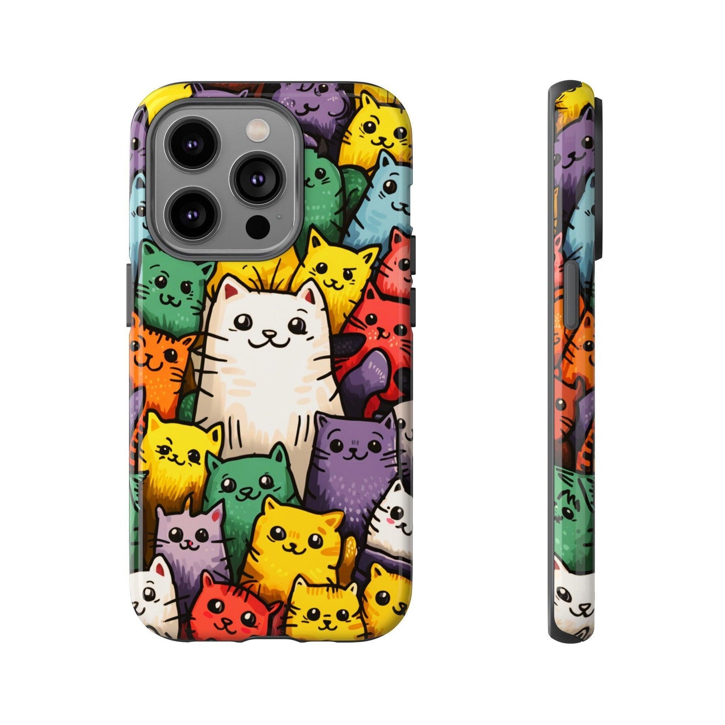 Cat Lovers Collection Tough Cellphone Case - Cosmic Creations by Karen