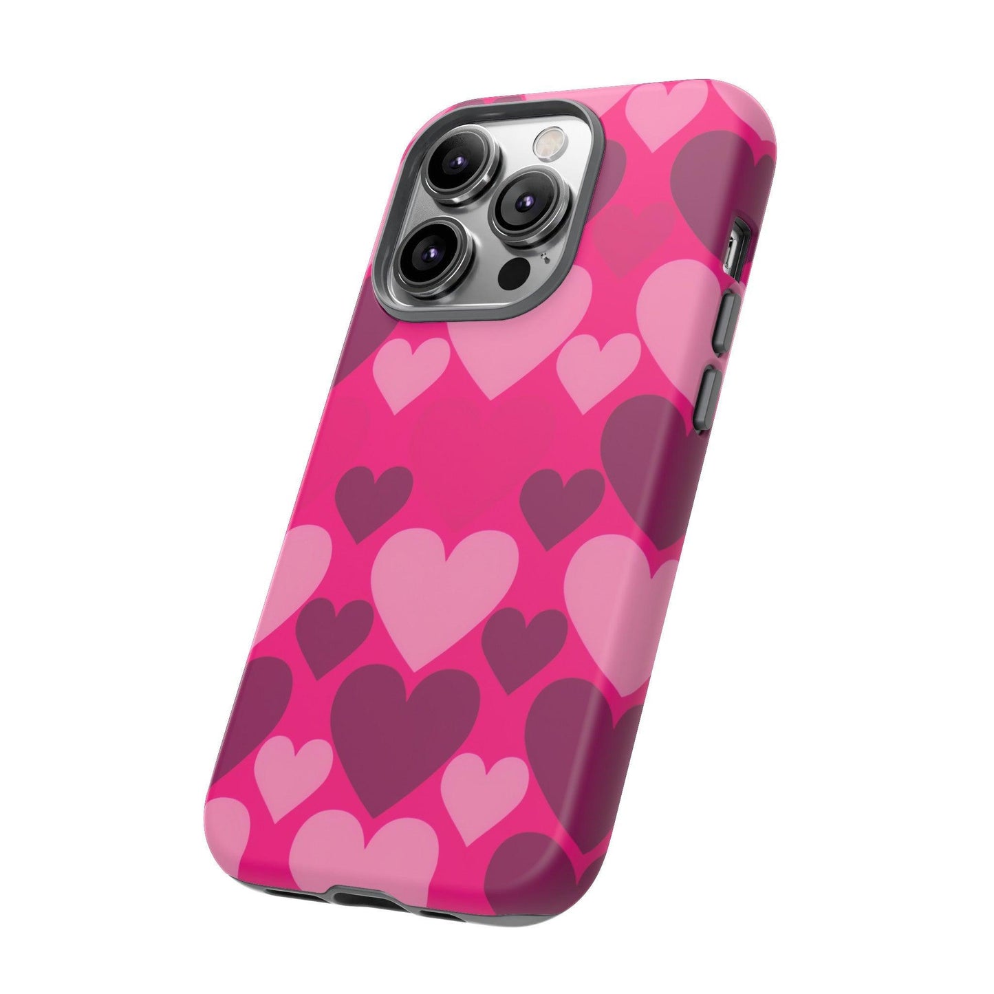 Tough Phone Case :" Eclectic Elegance Phone Case Collection" ( Hearts patterns)