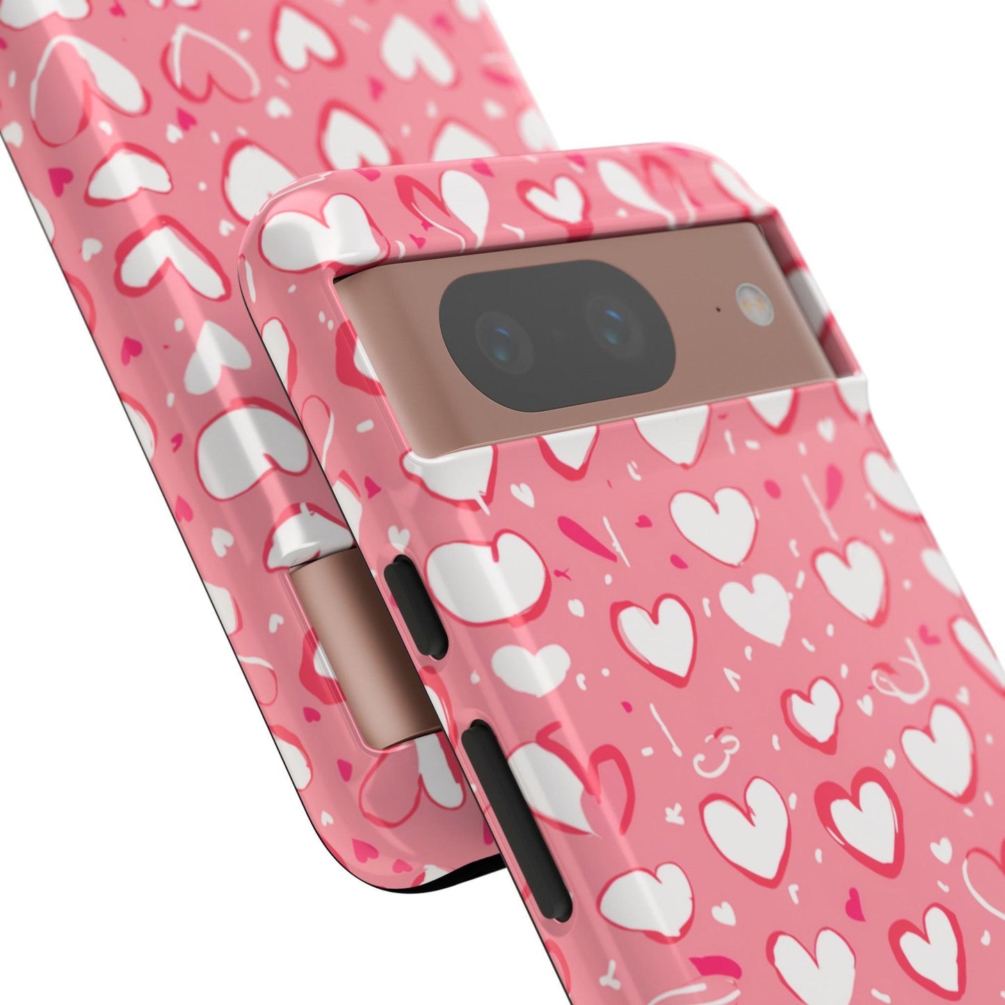 Tough Phone Case :" Eclectic Elegance Phone Case Collection" ( Hearts patterns)