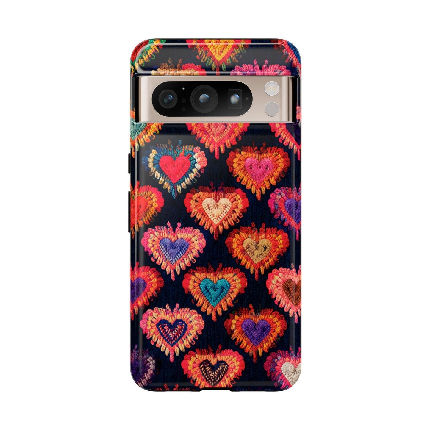 Tough Phone Case :" Eclectic Elegance Phone Case Collection" ( Hearts patterns)