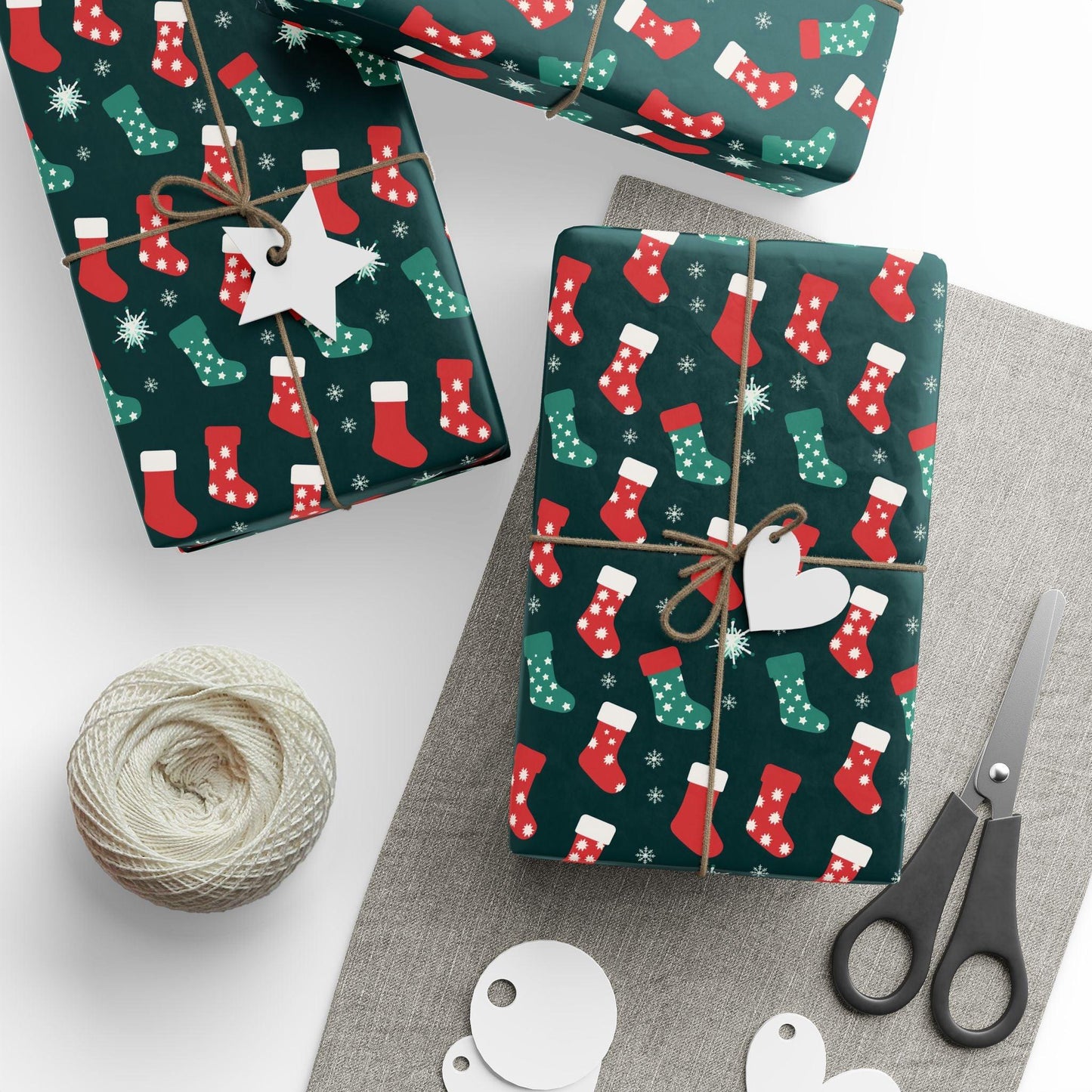 Festive Christmas Holiday Wrapping Paper - Cosmic Creations by Karen