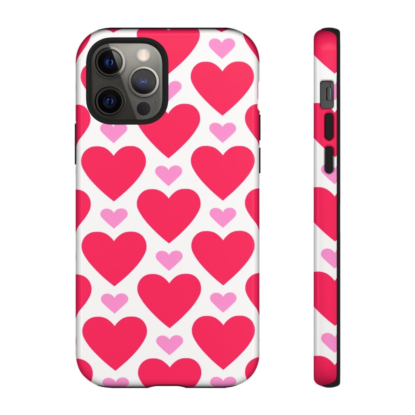 Tough Phone Case :" Eclectic Elegance Phone Case Collection" ( Hearts patterns)