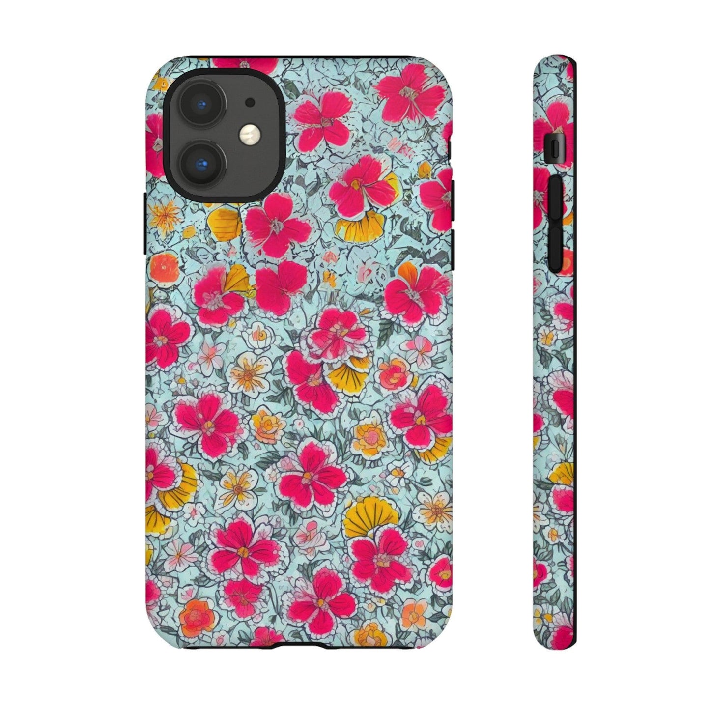 Tough Cellphone Case :" Eclectic Elegance Phone Case Collection" ( Floral patterns)