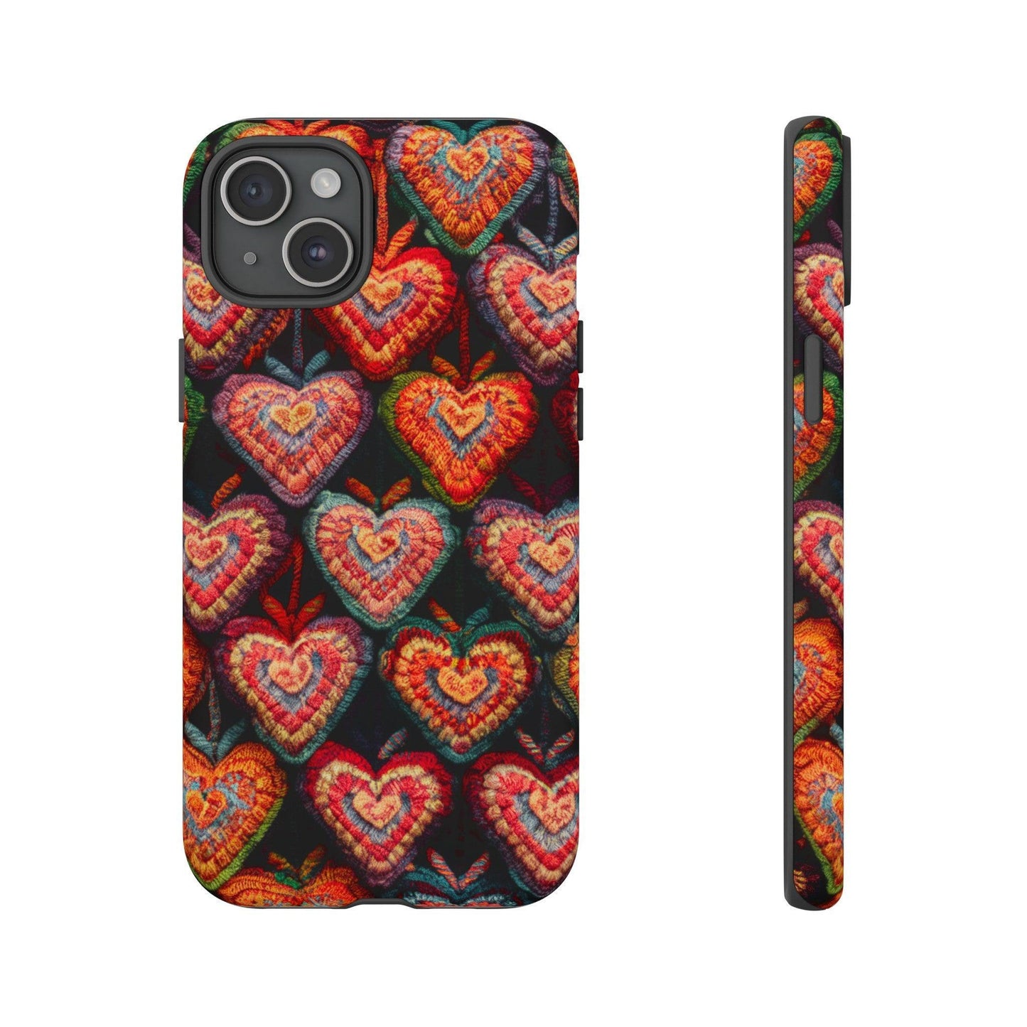 Tough Phone Case :" Eclectic Elegance Phone Case Collection" ( Hearts patterns)