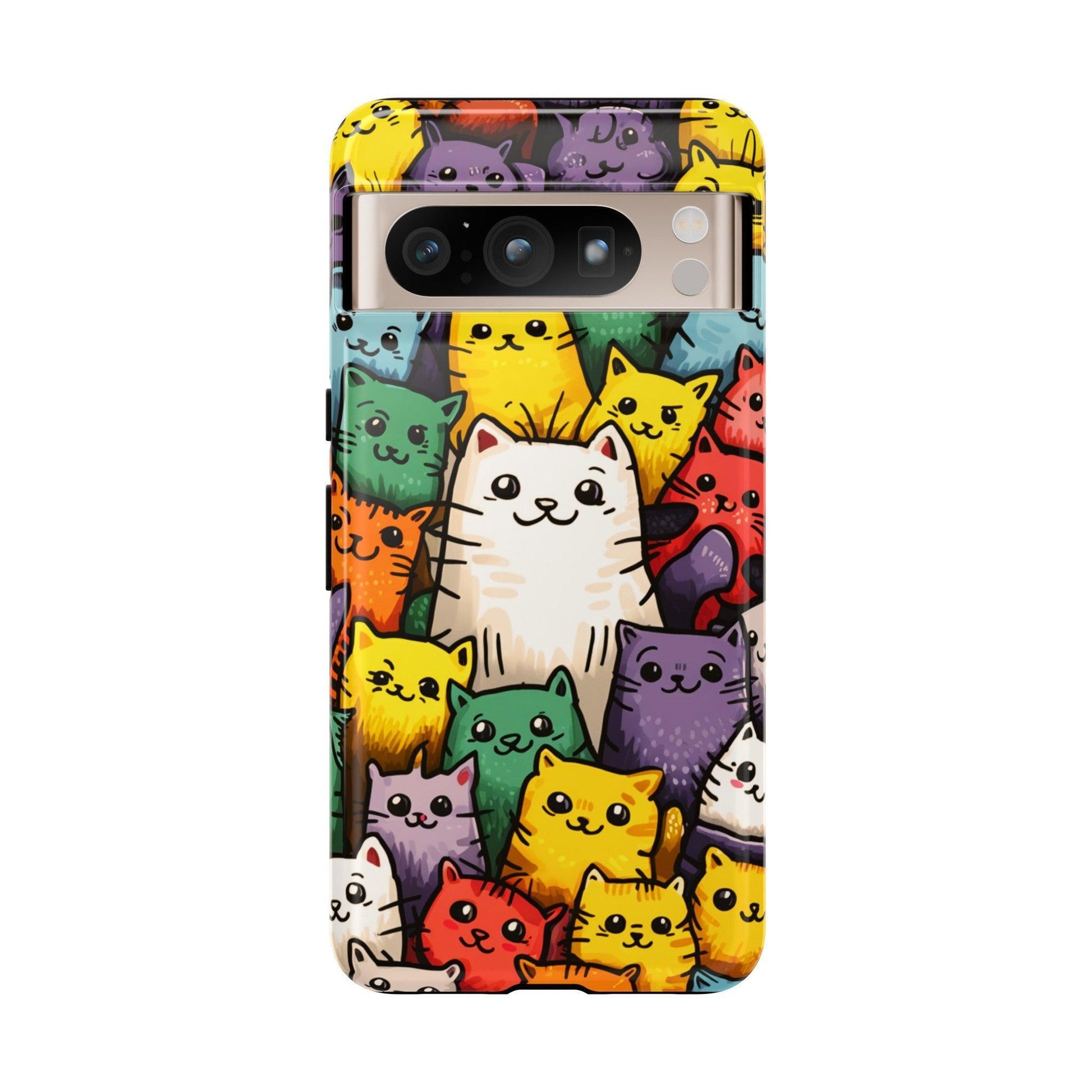 Cat Lovers Collection Tough Cellphone Case - Cosmic Creations by Karen