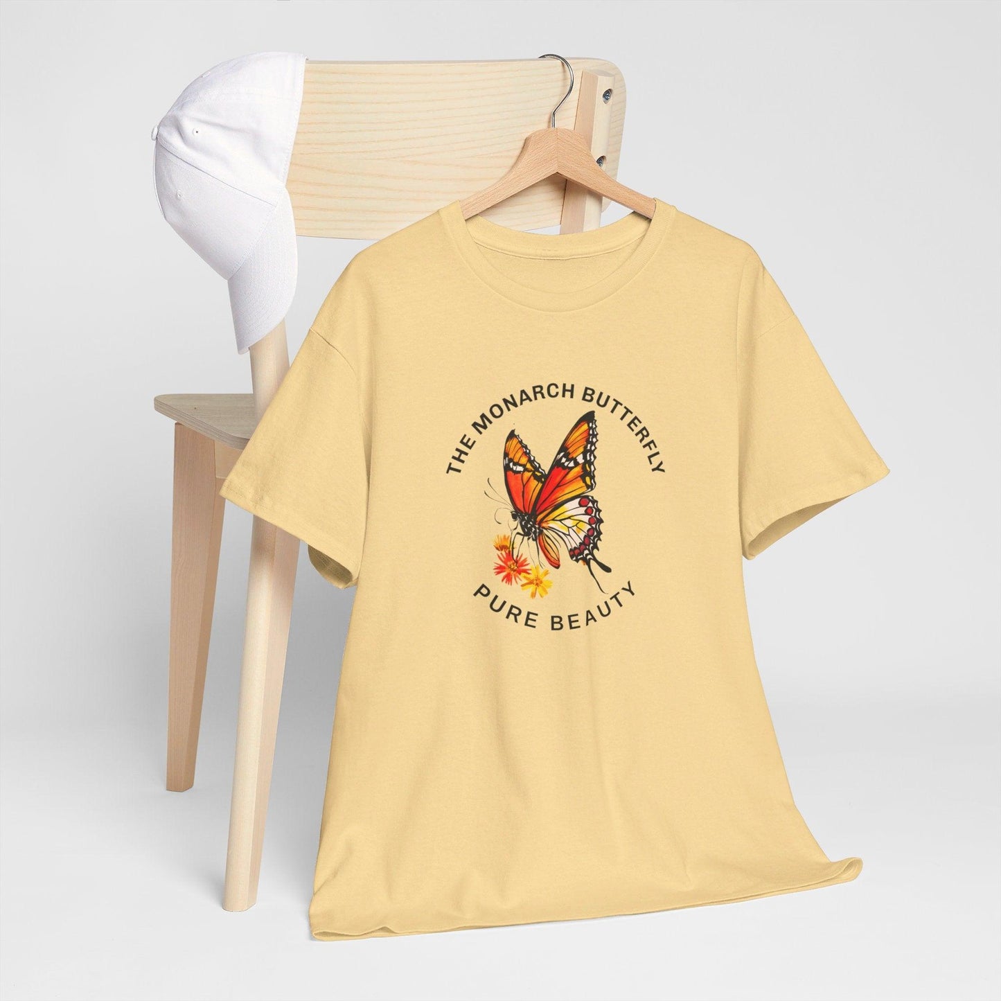 Camiseta unisex de algodón pesado: "La colección Mariposa Monarca"