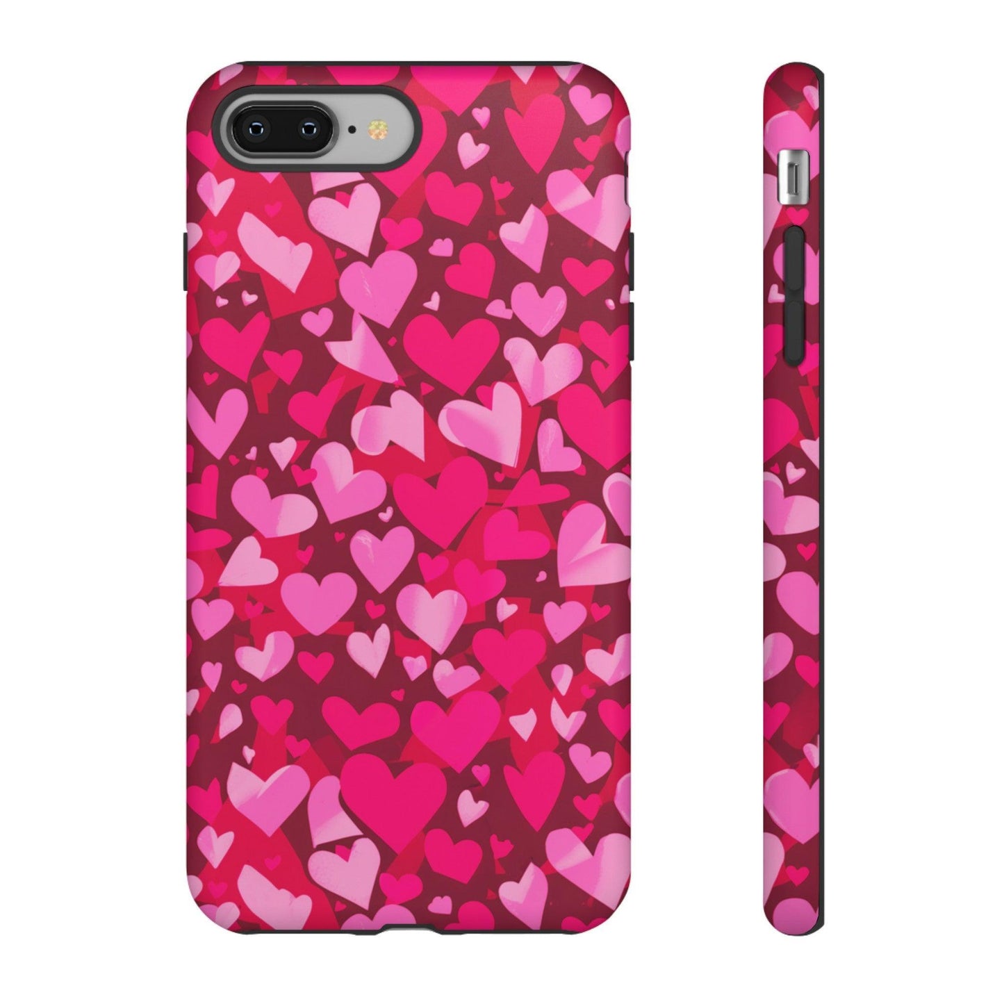 Tough Phone Case :" Eclectic Elegance Phone Case Collection" ( Hearts patterns)