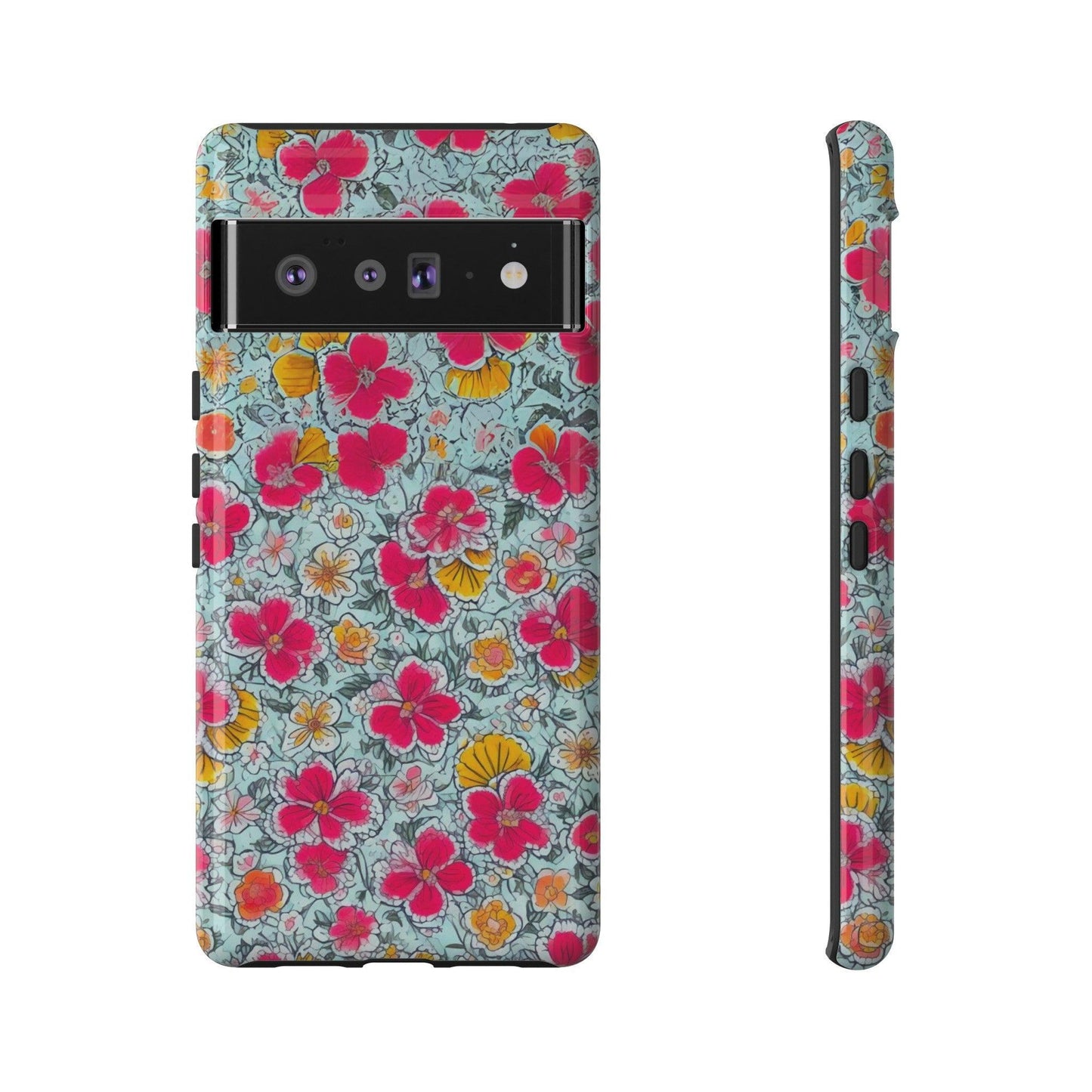 Tough Cellphone Case :" Eclectic Elegance Phone Case Collection" ( Floral patterns)