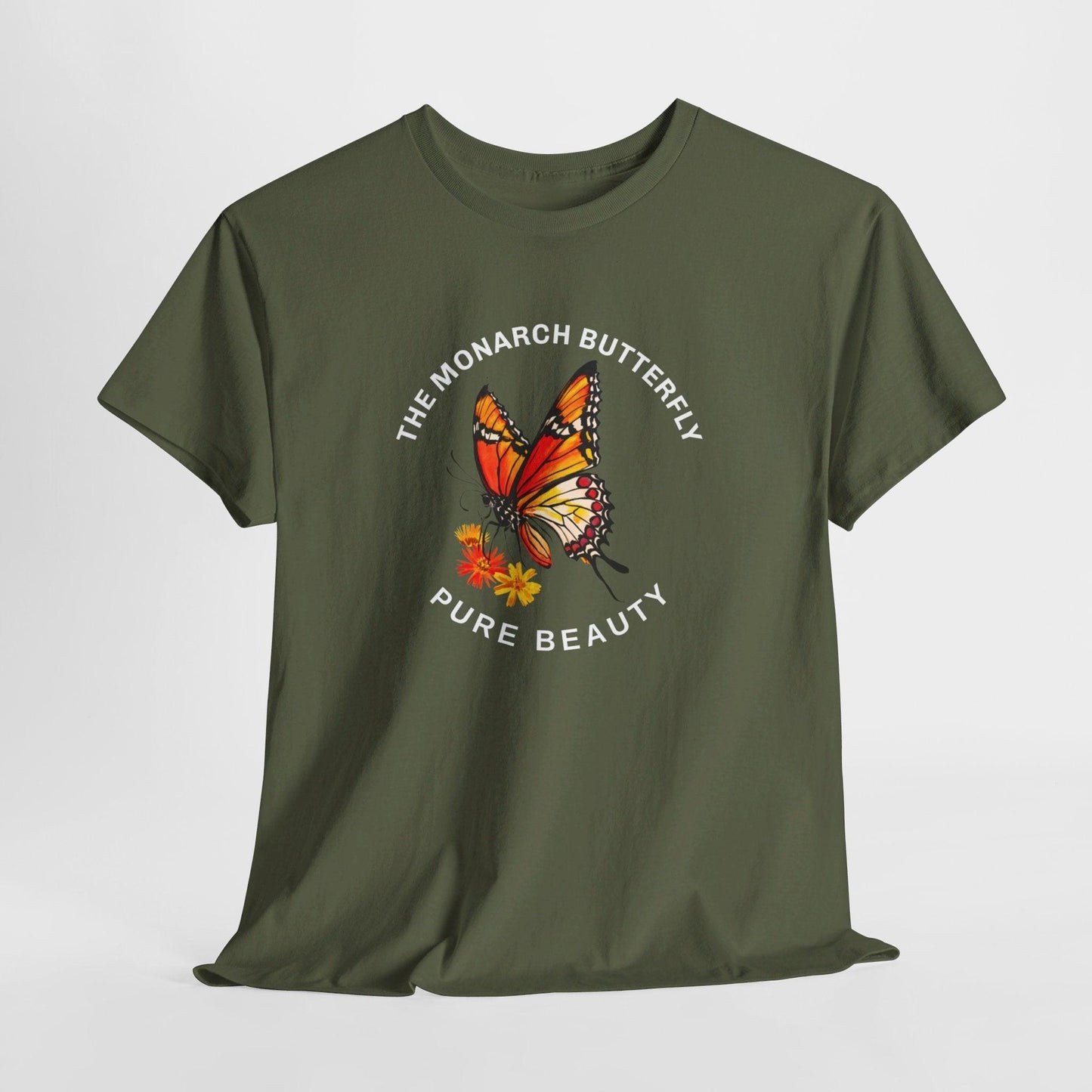 Camiseta unisex de algodón pesado: "La colección Mariposa Monarca"