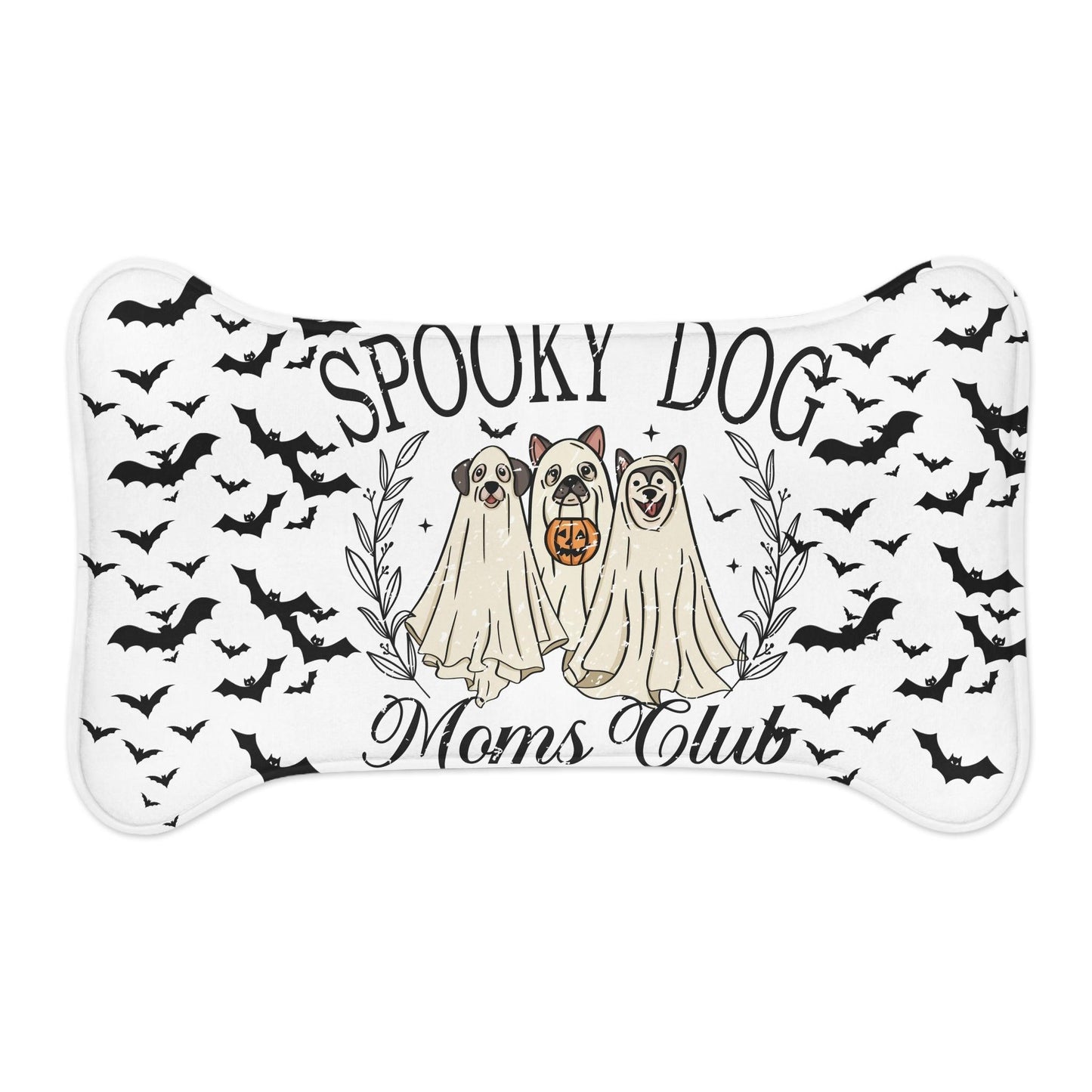 Halloween Spooky Dog Moms Club Pet Feeding Mat - Cosmic Creations by Karen