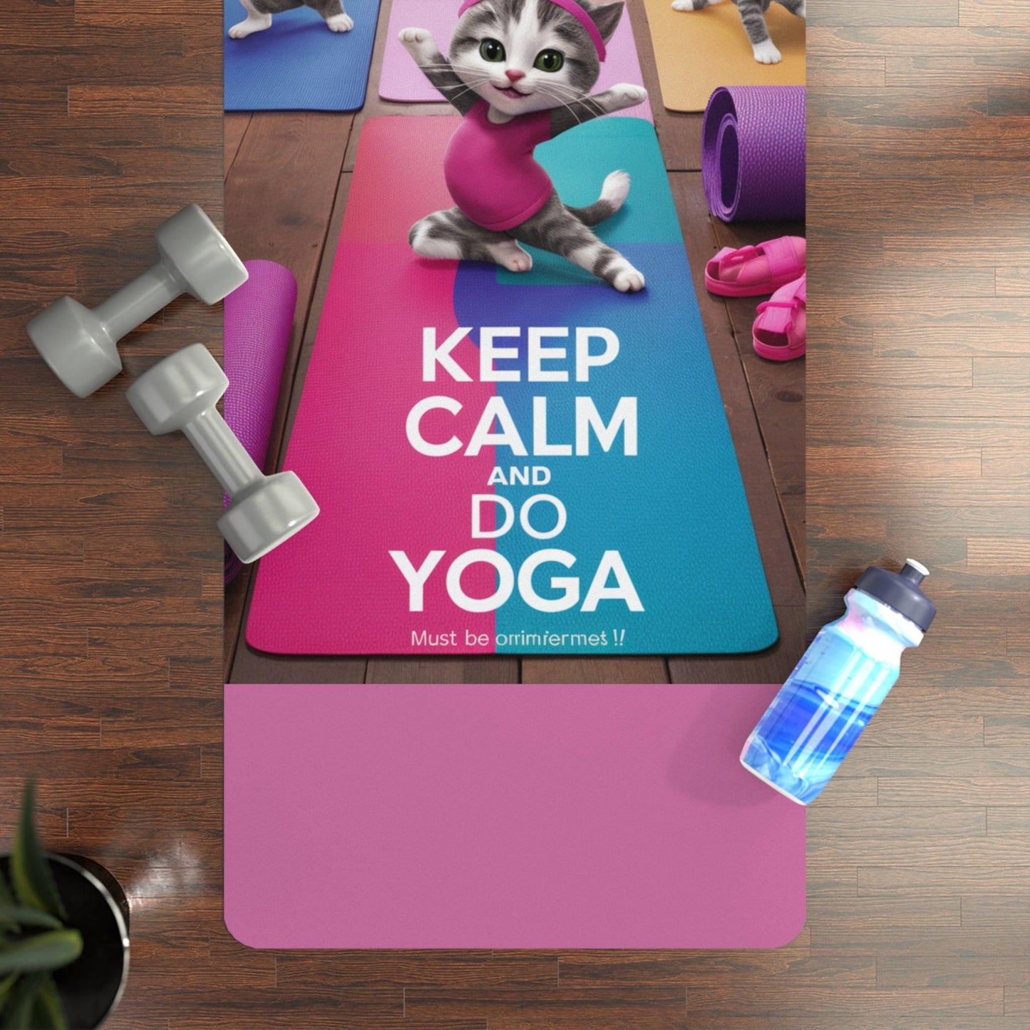 Rubber Yoga Mat | "Yoga Serenity Collection"