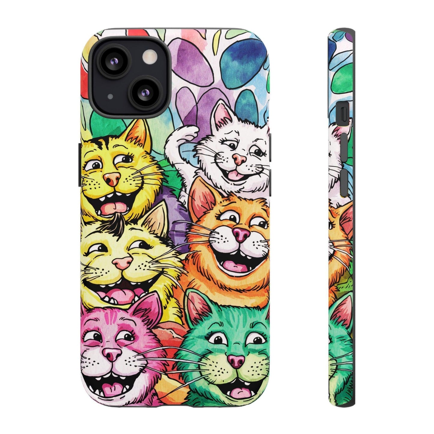 Cat Lovers Collection Tough Cellphone Case - Cosmic Creations by Karen