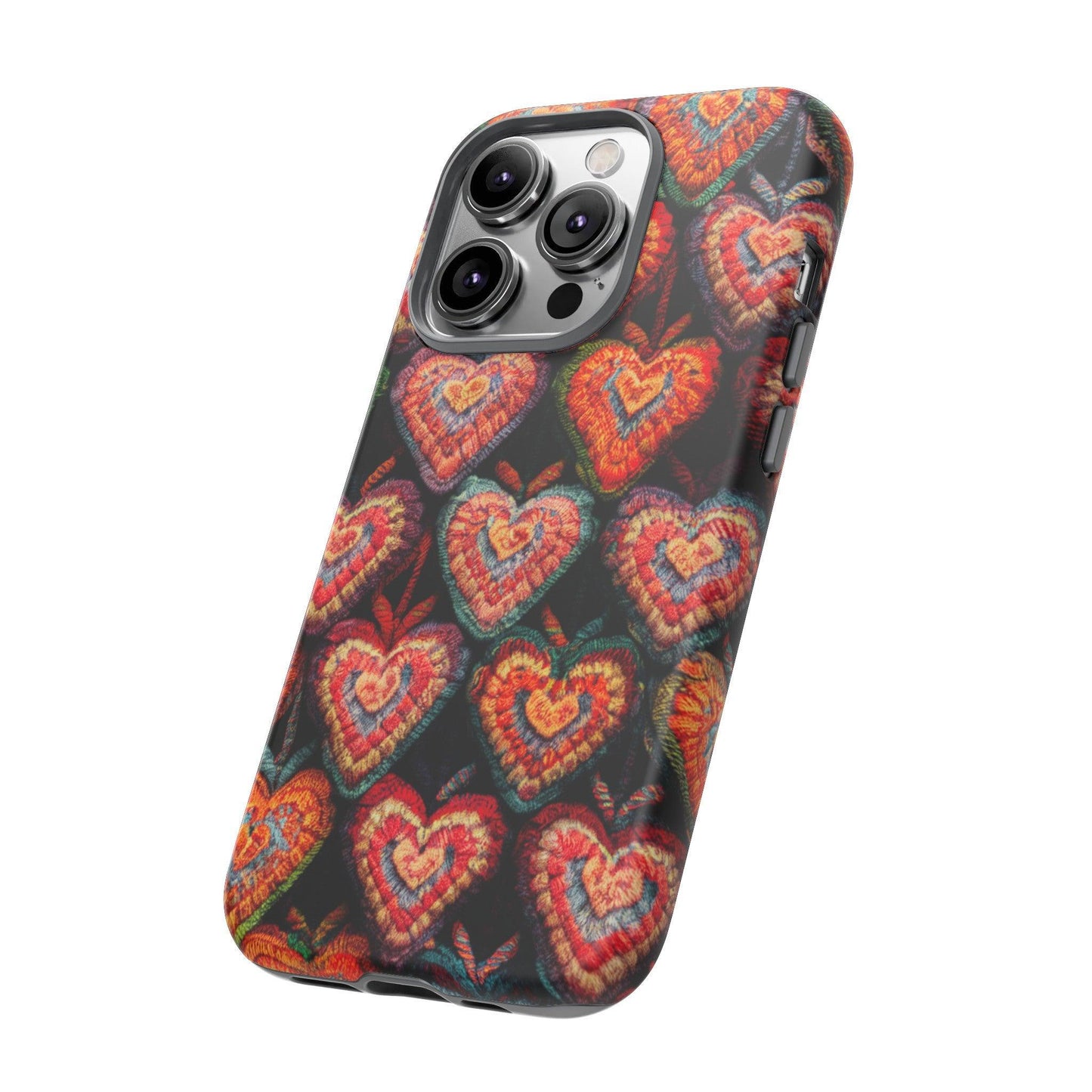 Tough Phone Case :" Eclectic Elegance Phone Case Collection" ( Hearts patterns)